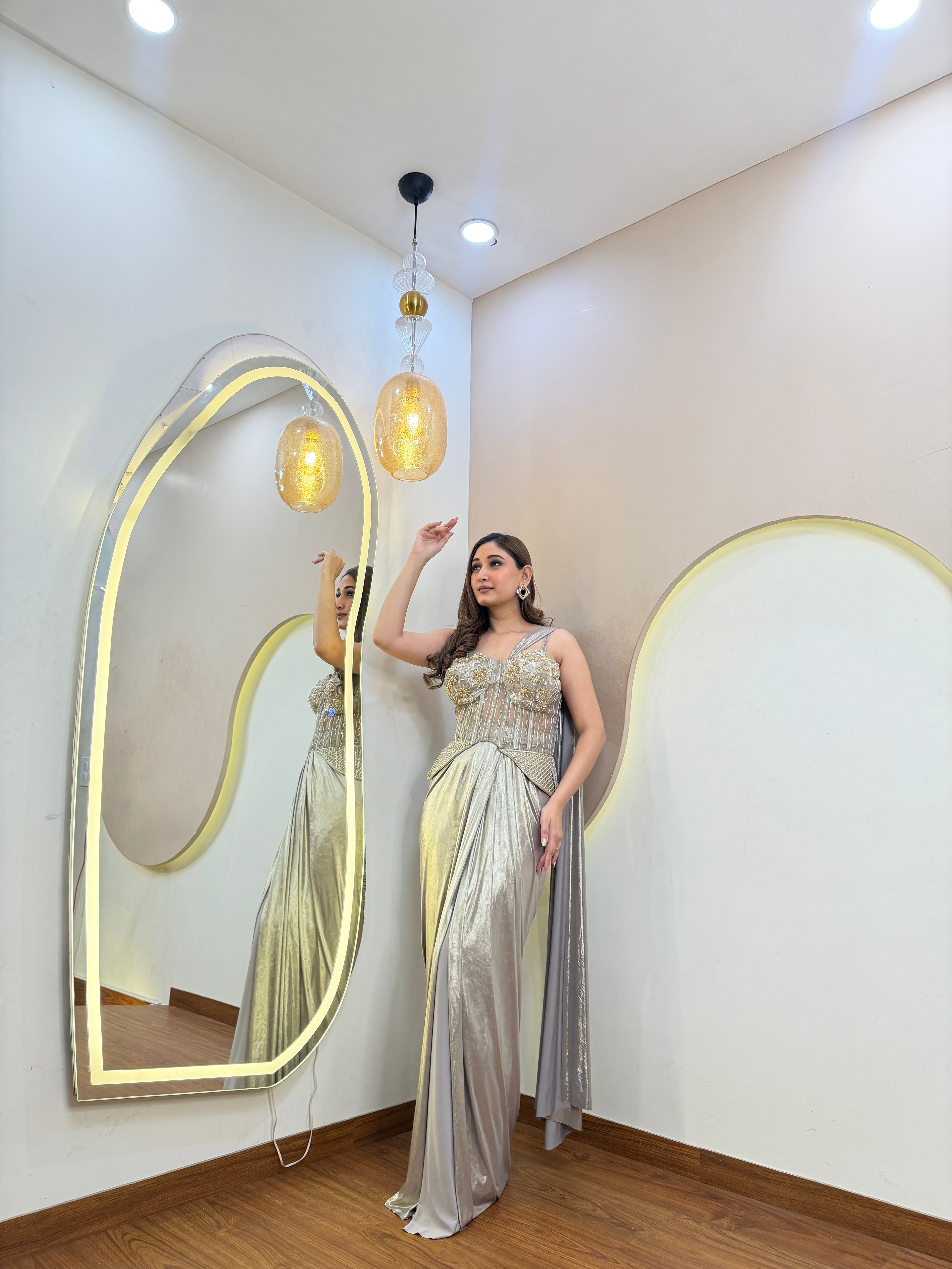 D889  DRAPE SAREE