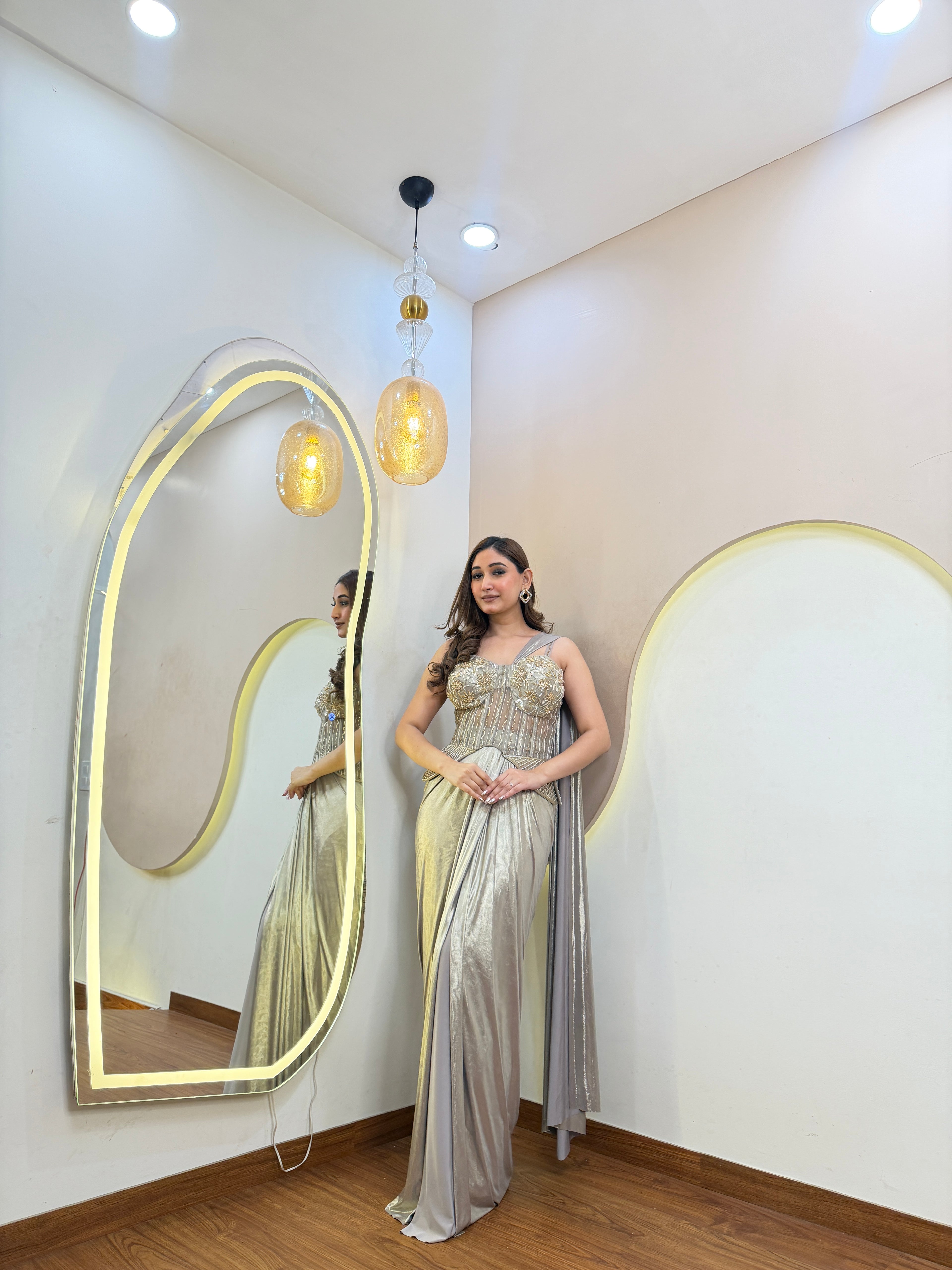 D889  DRAPE SAREE