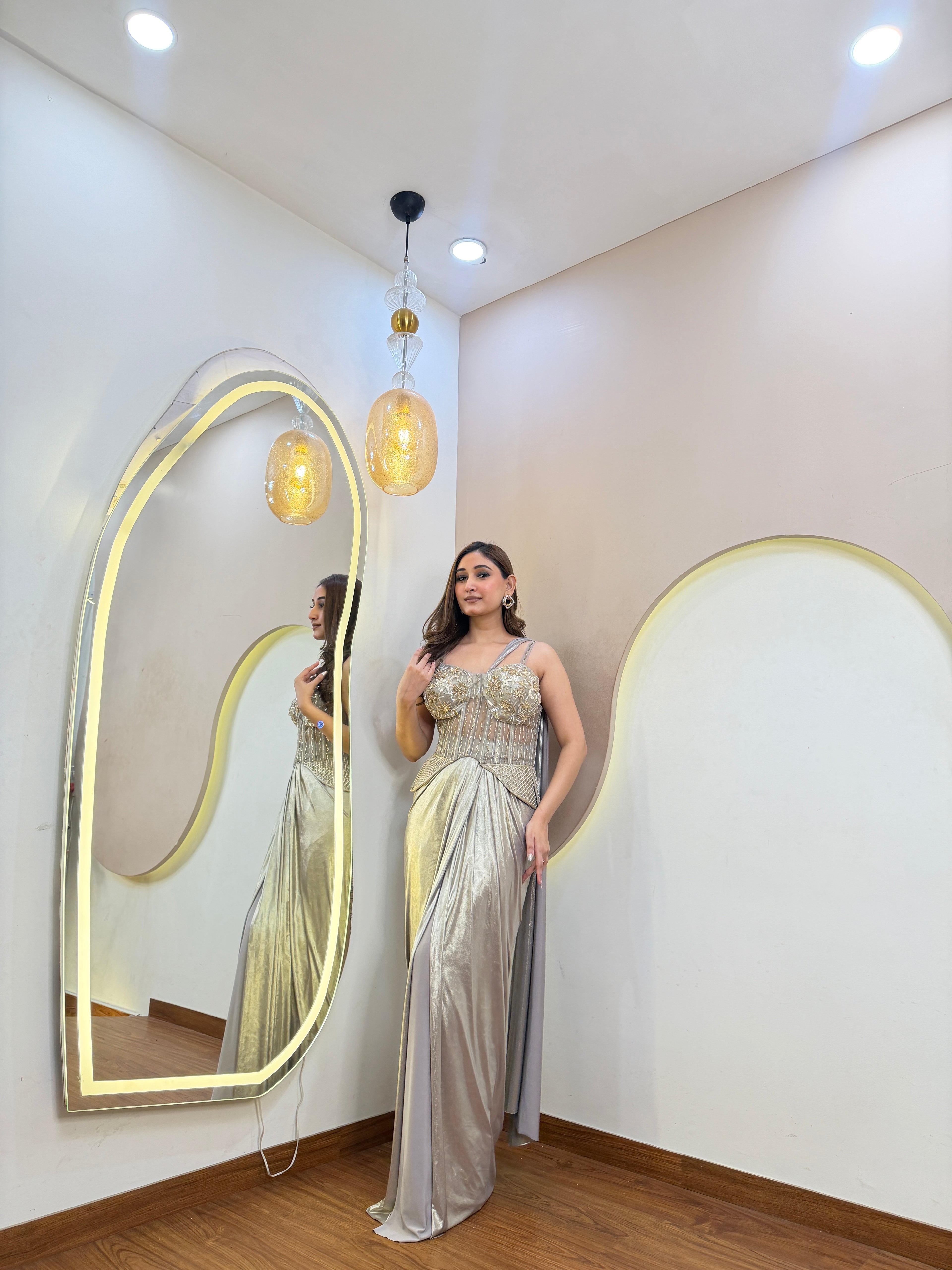 D889  DRAPE SAREE