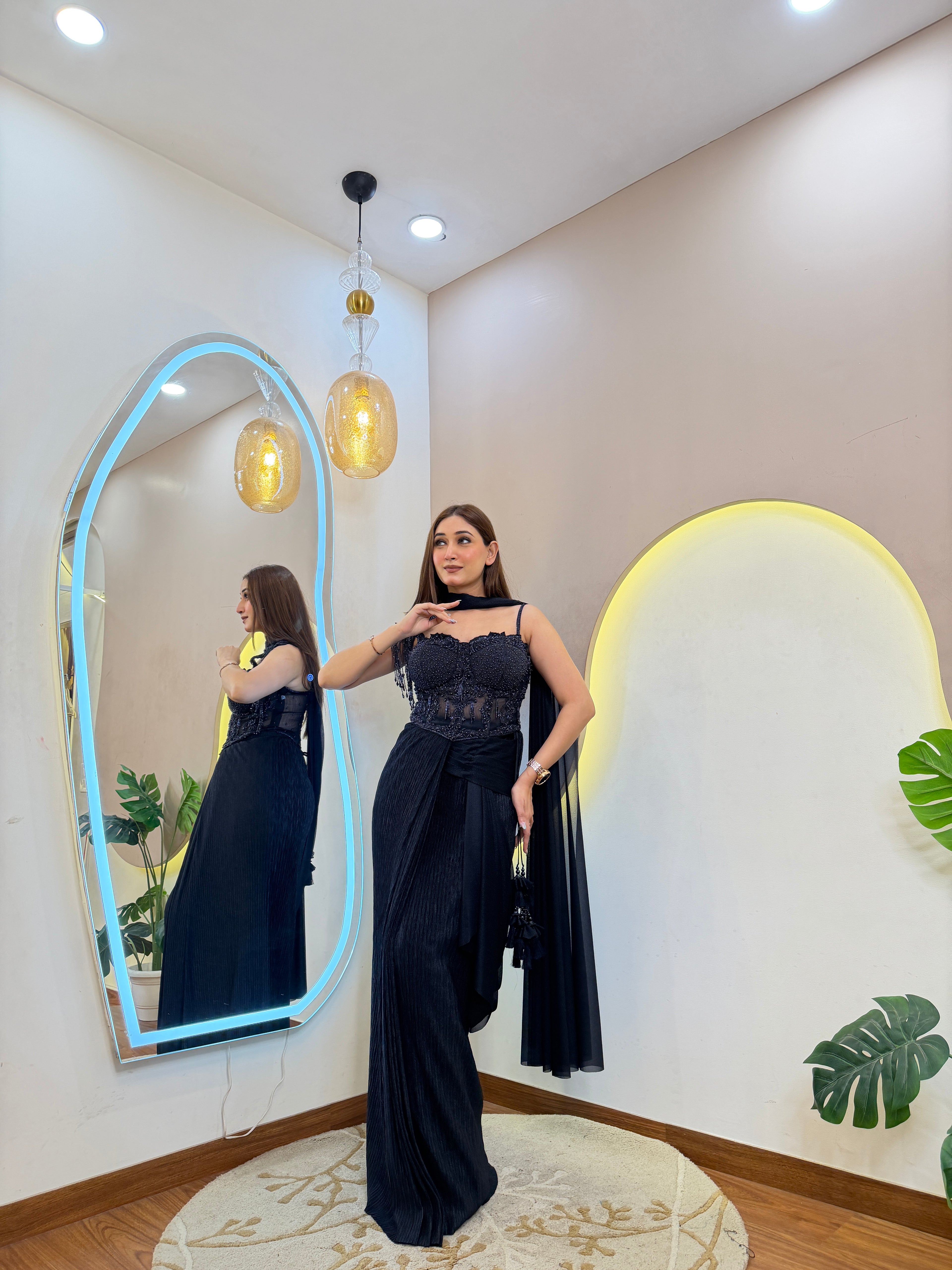 D321   DRAPE SAREE