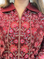 Aw443  Woolen 2pc  set