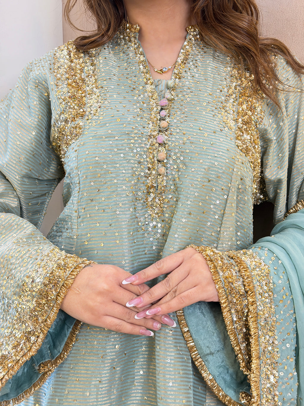 A-LINE SUIT WITH FARSHI SALWAR