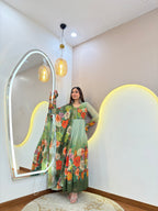 D541  ANARKALI PANT SUIT OUTFIT  GOWN
