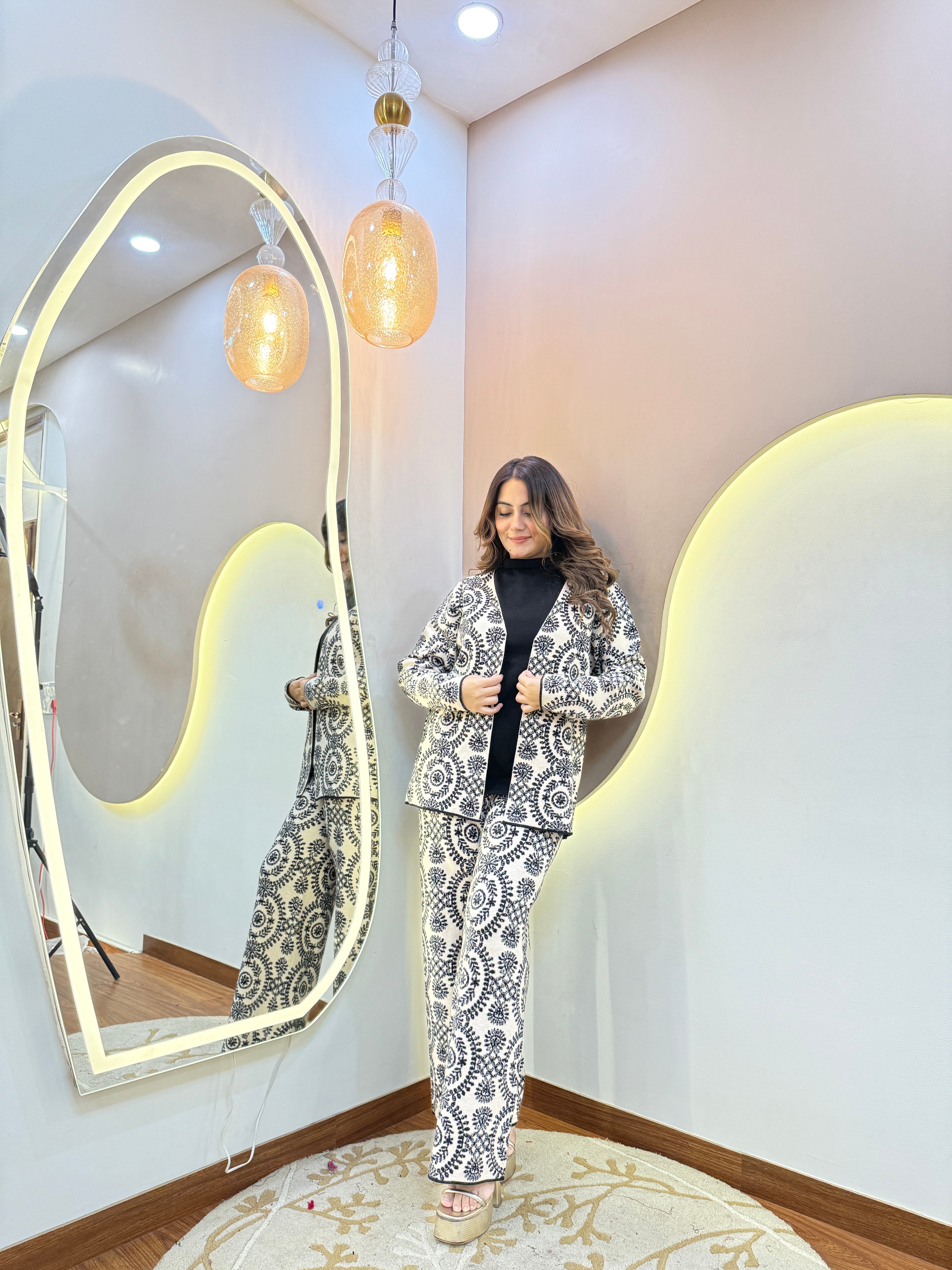 BUSHRA  WOOLEN CORD SET