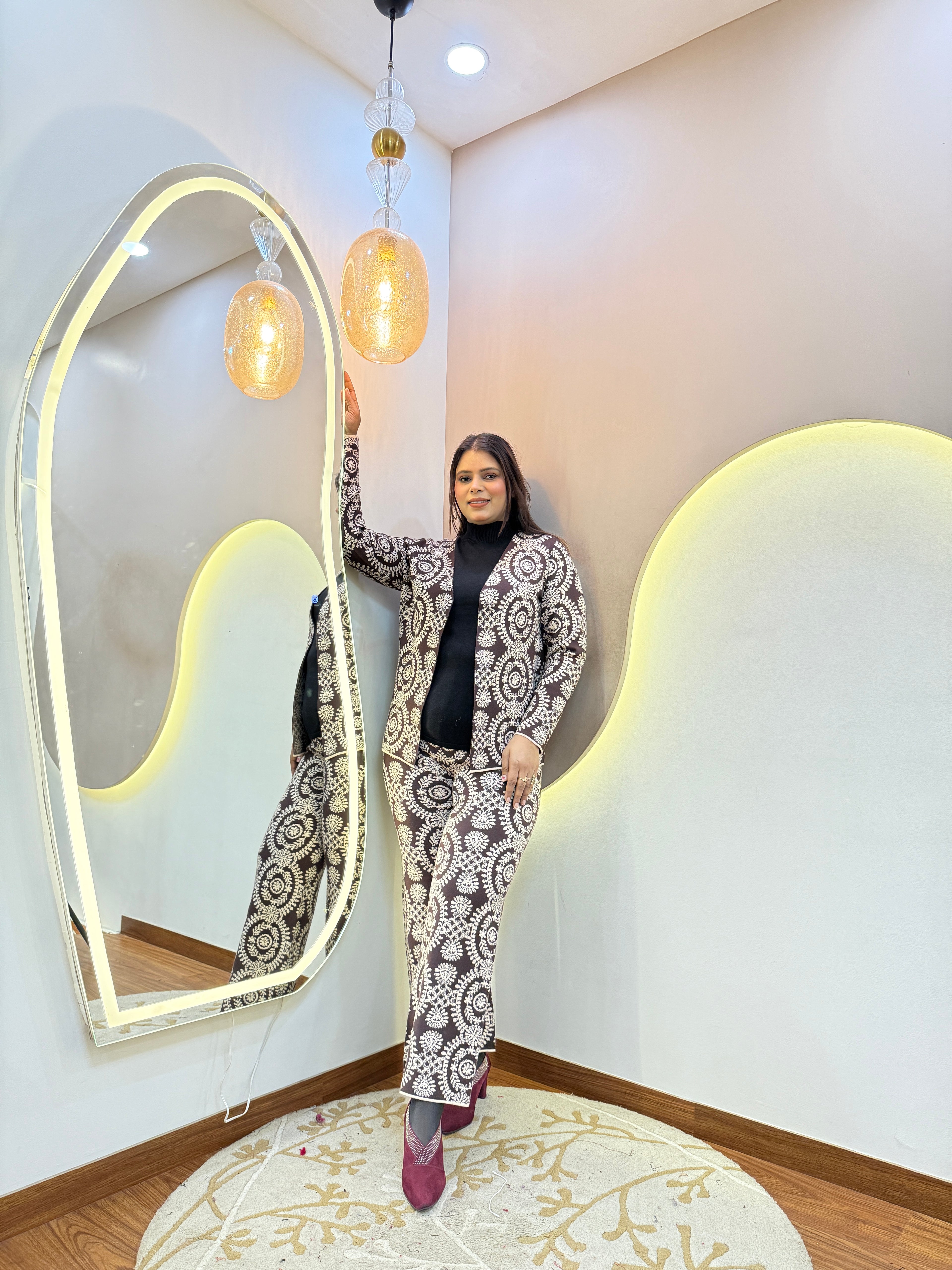 BUSHRA  WOOLEN CORD SET