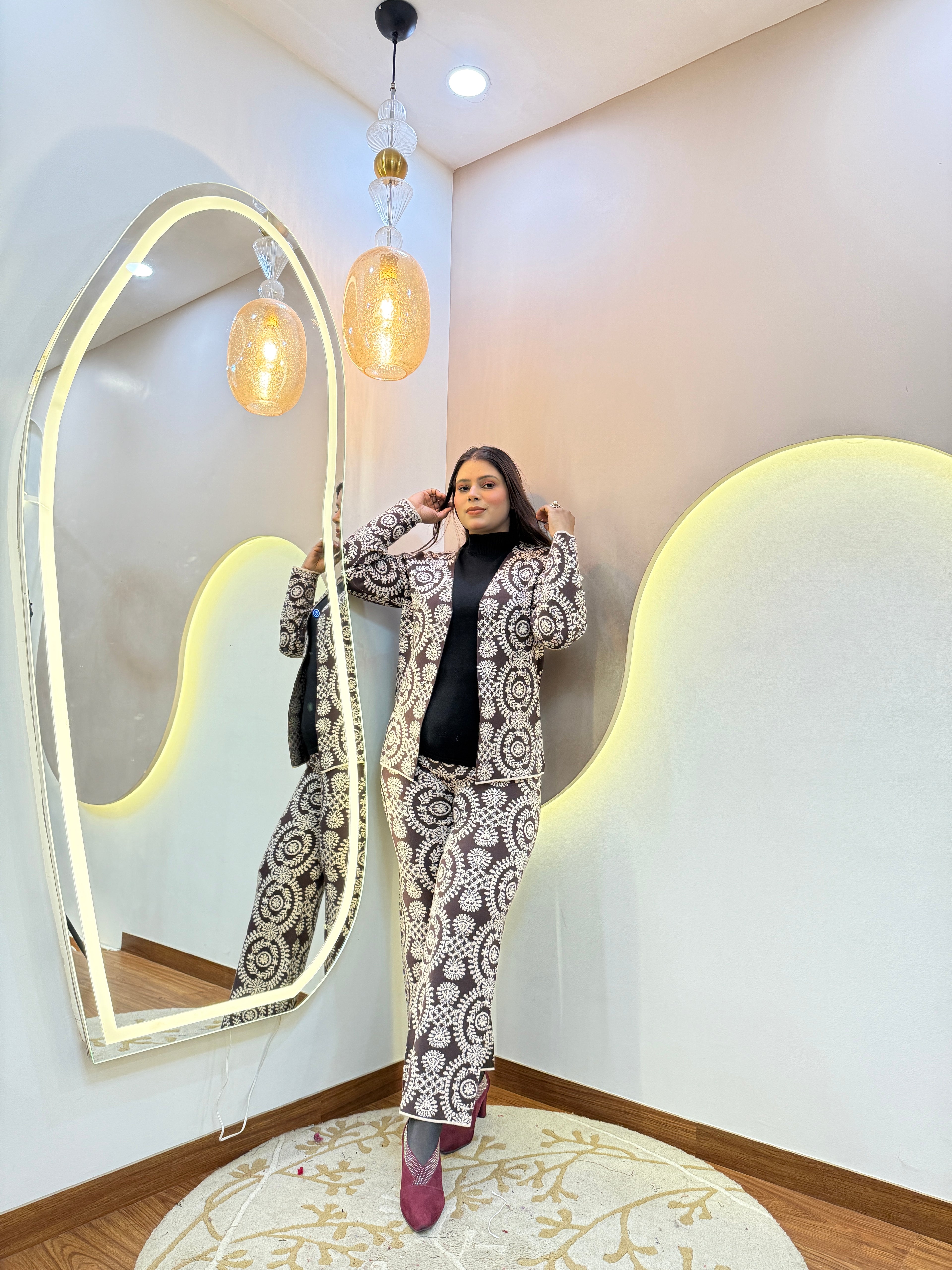 BUSHRA  WOOLEN CORD SET