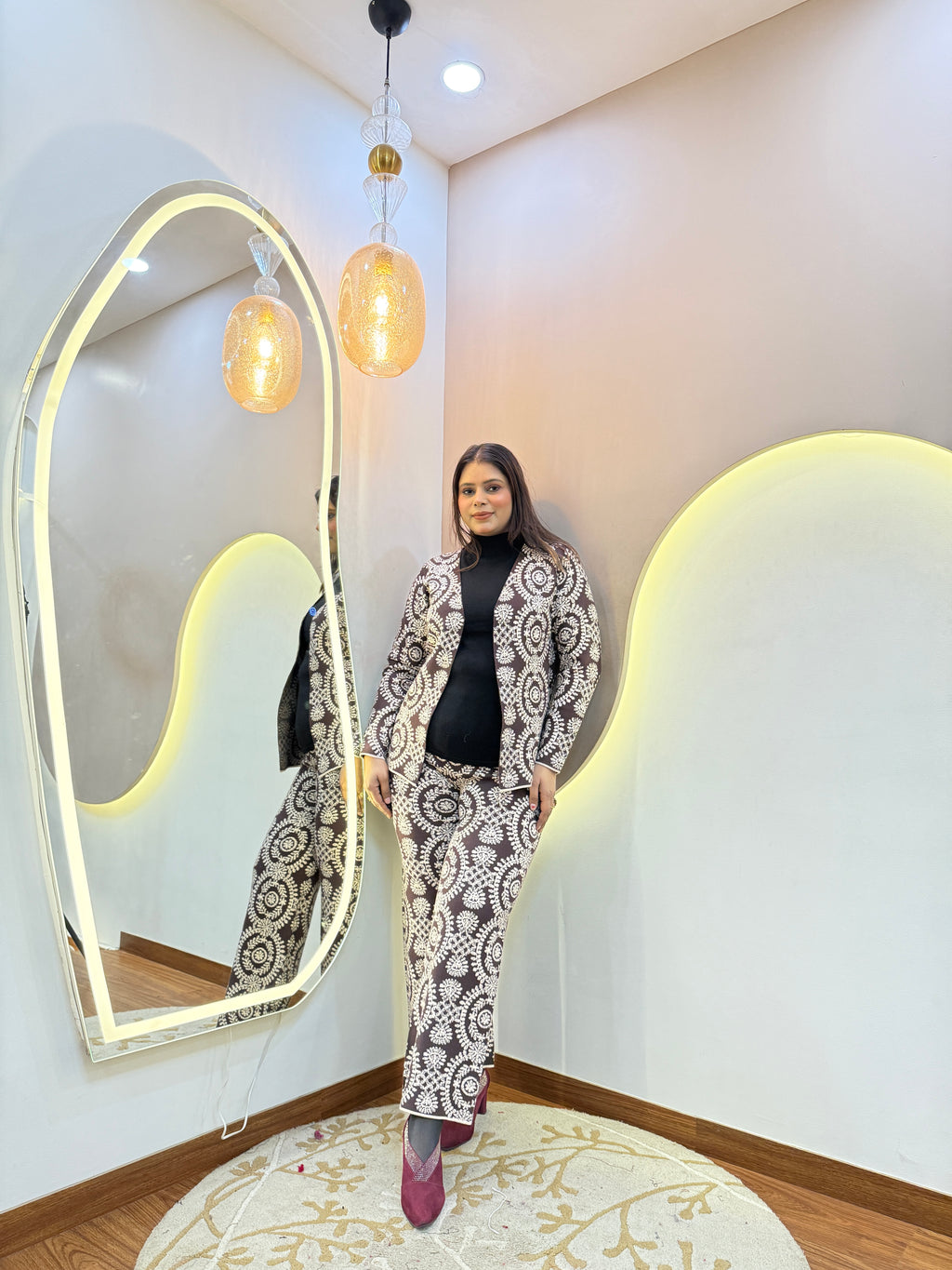 BUSHRA  WOOLEN CORD SET