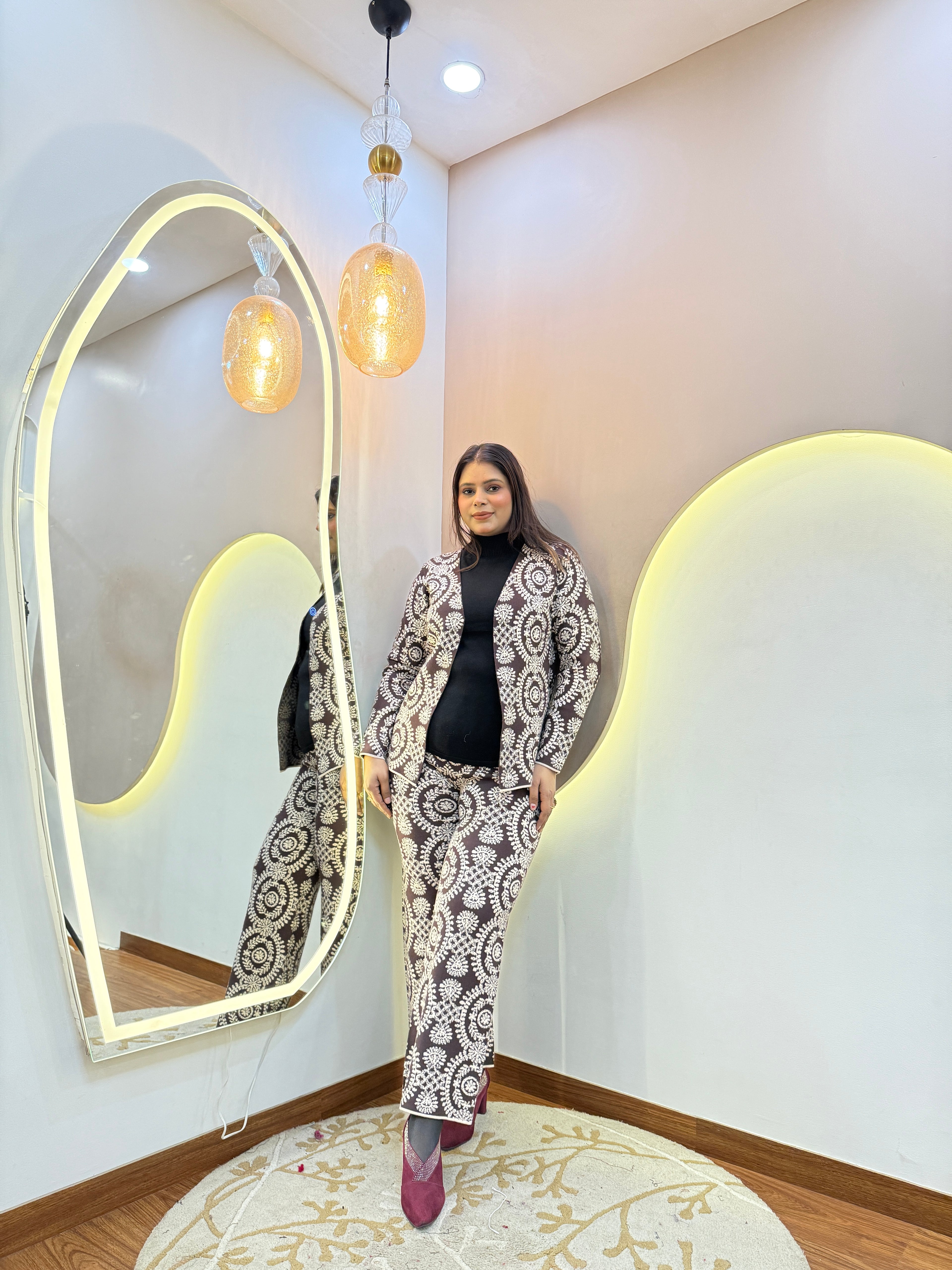 BUSHRA  WOOLEN CORD SET