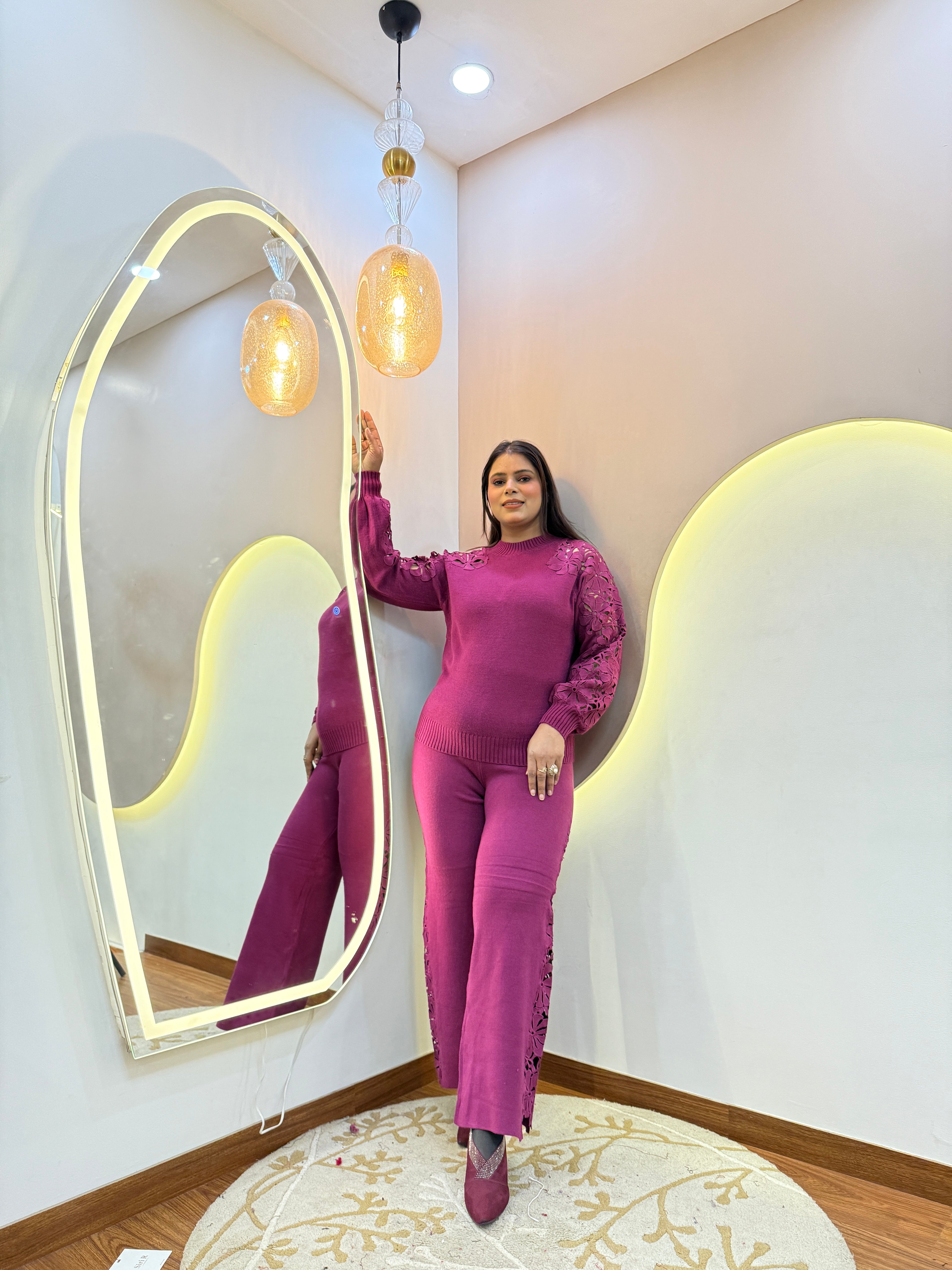 GULAFSHA  WOOLEN CORD SET