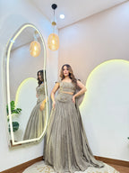 "SHINE"   CROP TOP SKIRT