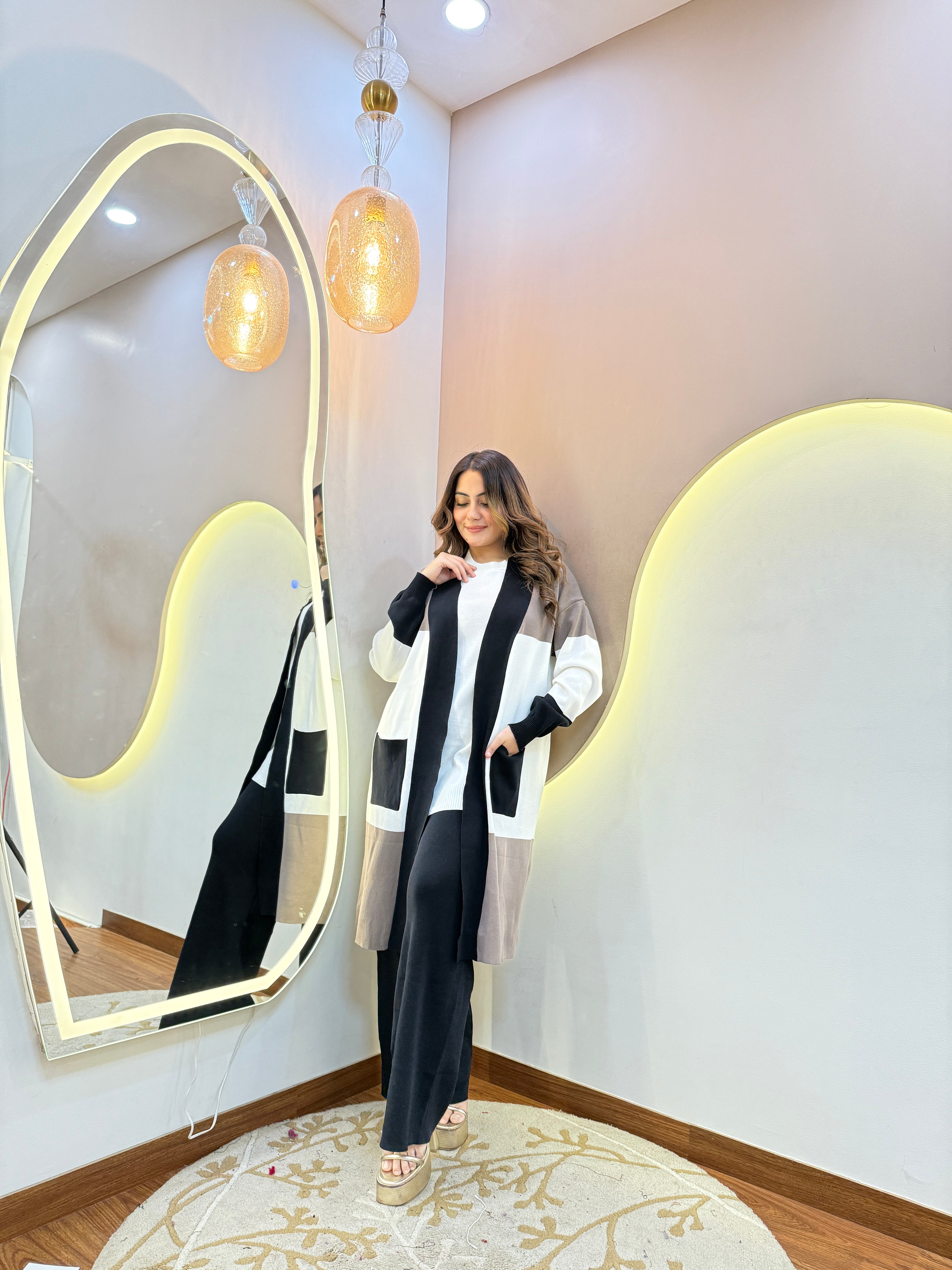 KATIFA  WOOLEN CORD SET