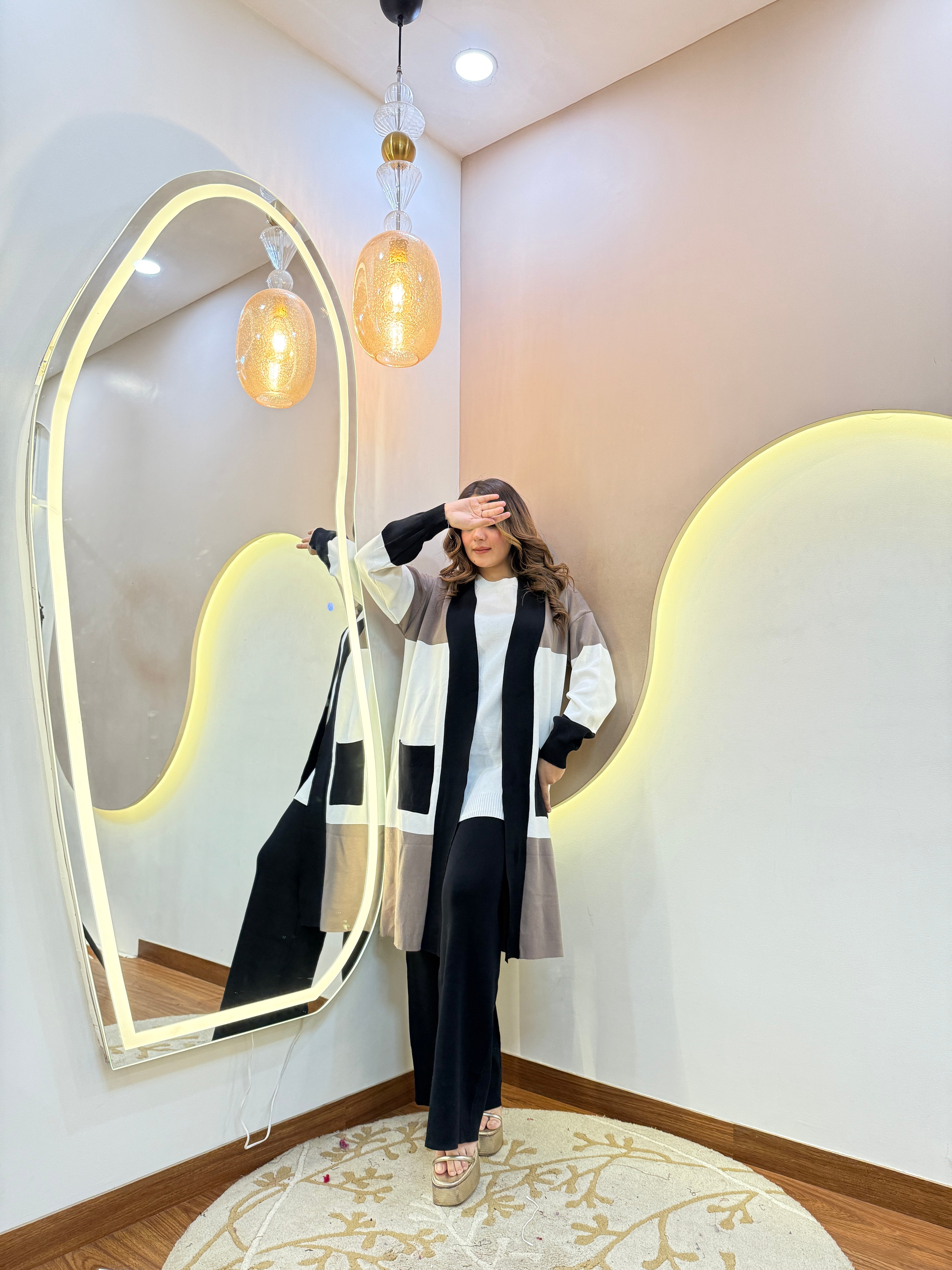 KATIFA  WOOLEN CORD SET