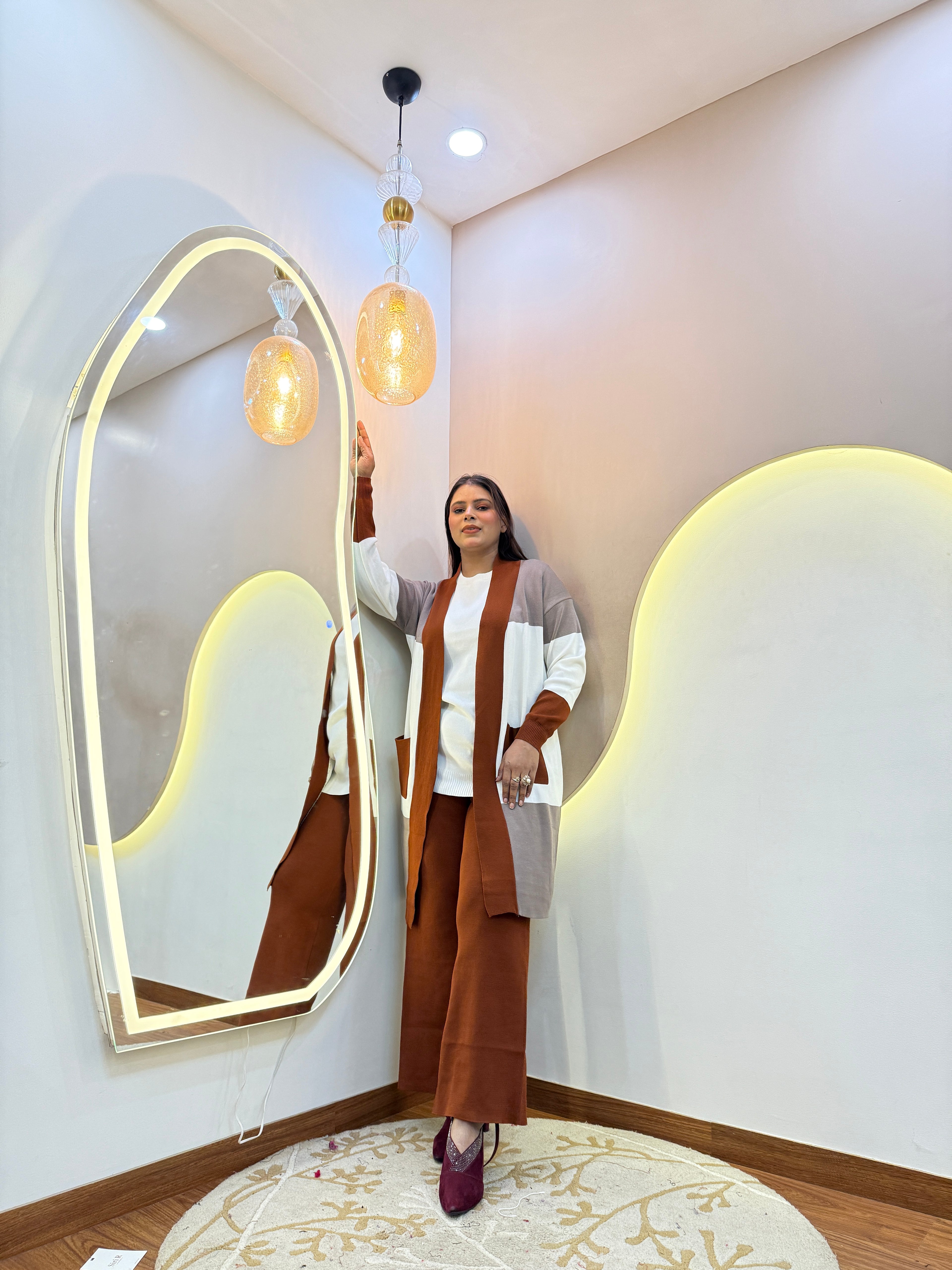 KATIFA  WOOLEN CORD SET