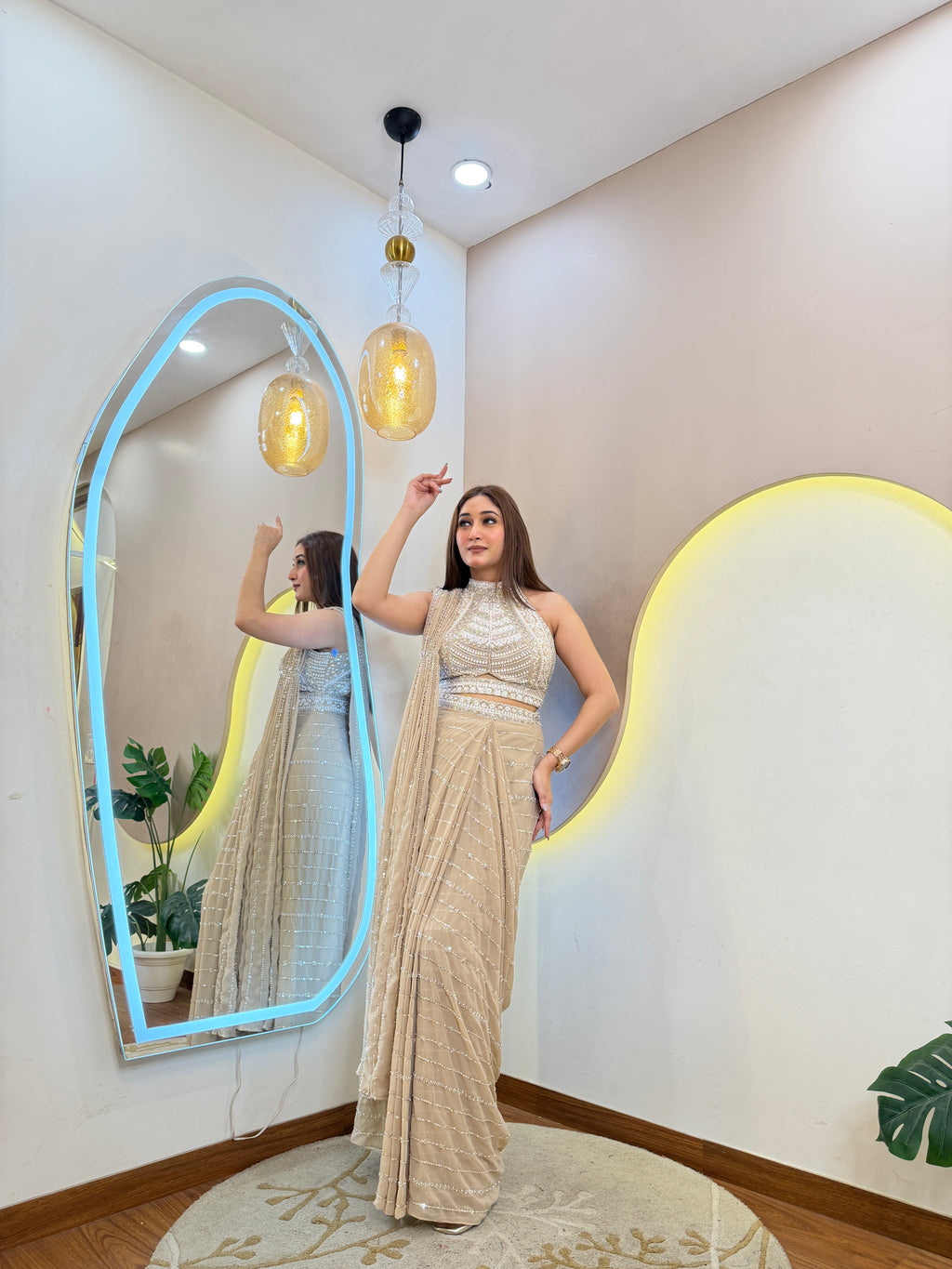 D697  DRAPE SAREE