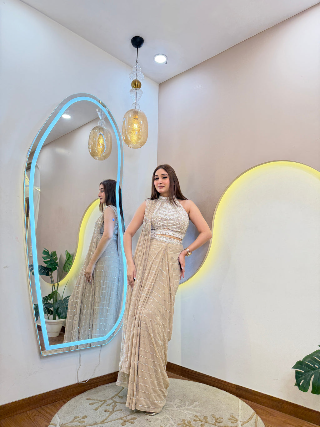 D697  DRAPE SAREE