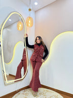 KATIFA  WOOLEN CORD SET