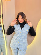 HAFIZA  WOOLEN CORD SET