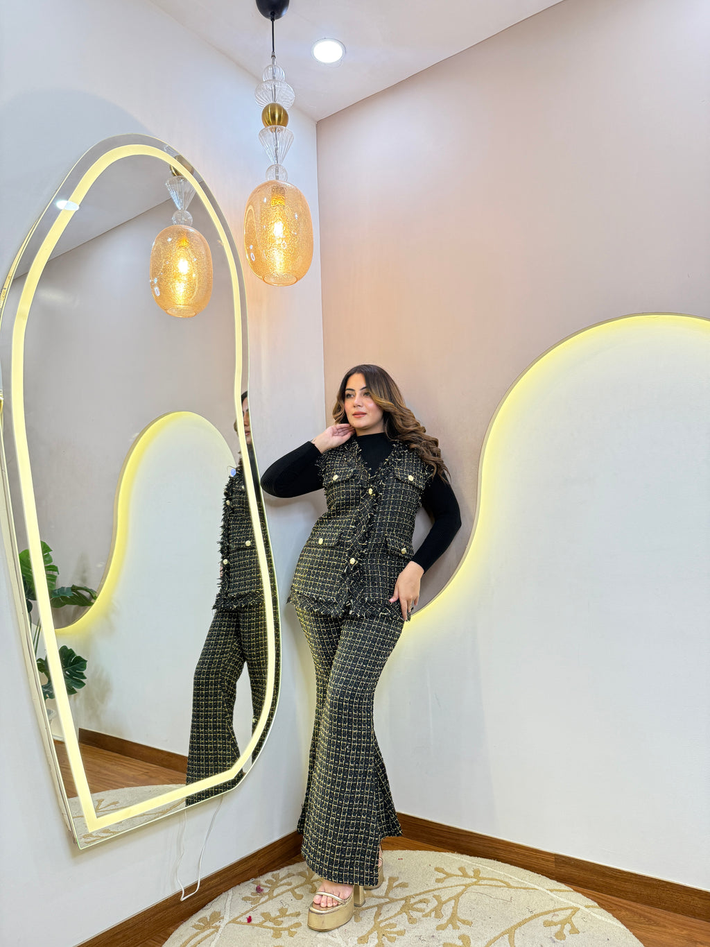 HAFIZA  WOOLEN CORD SET