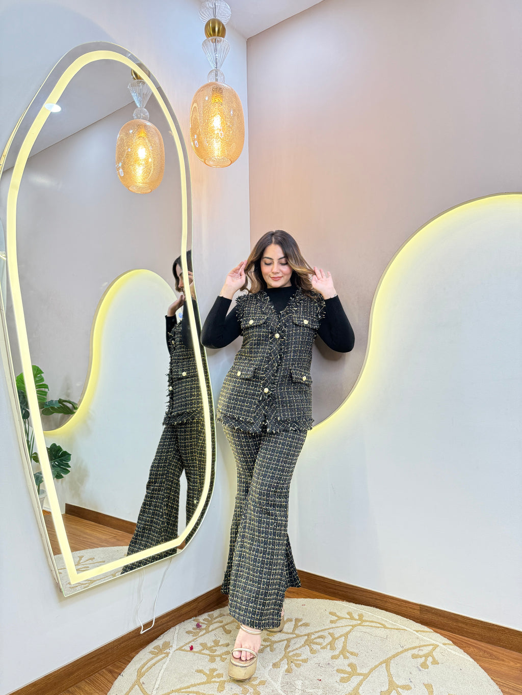 HAFIZA  WOOLEN CORD SET