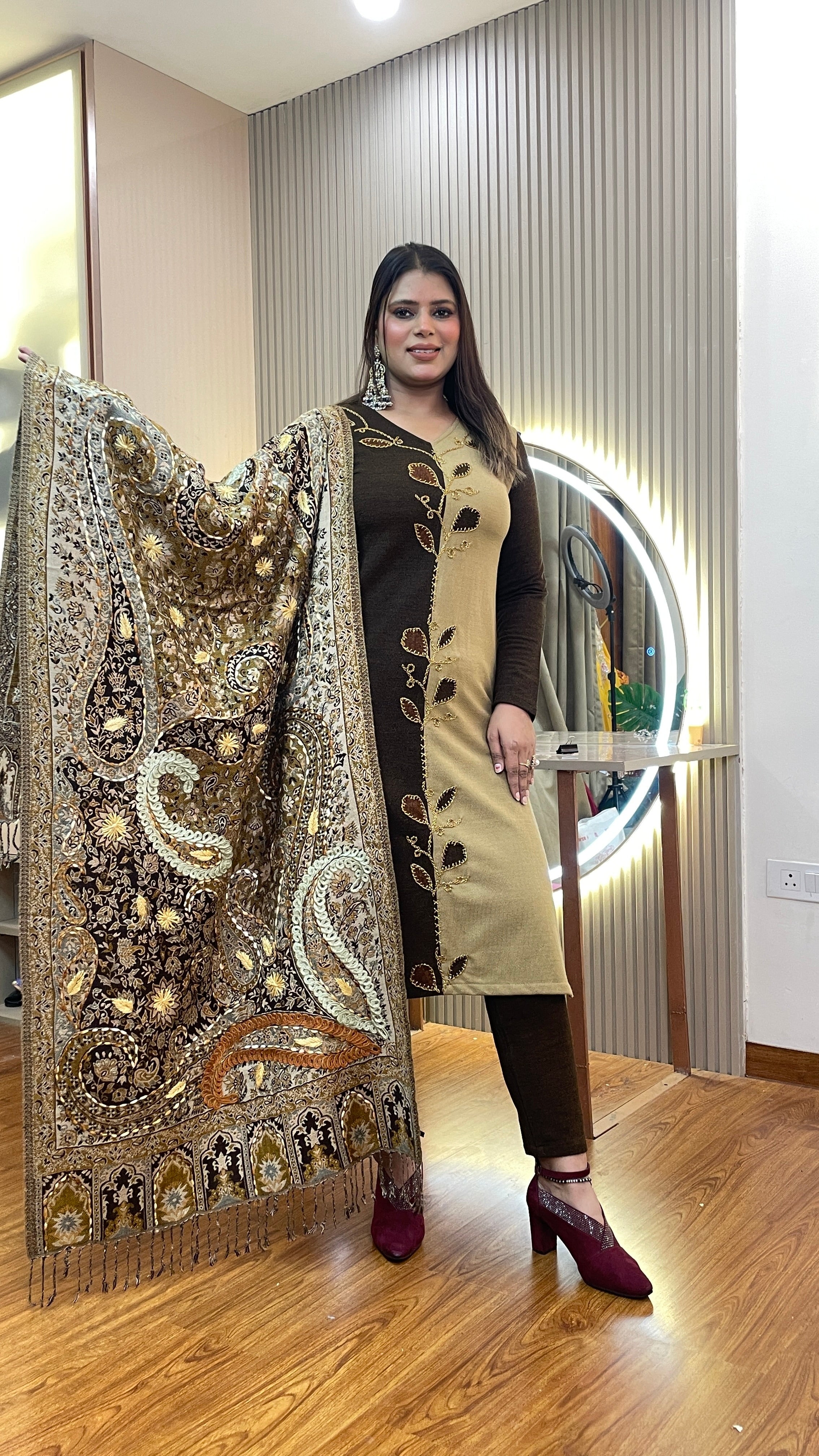 MUSKAN  WOOLEN 3pc SET