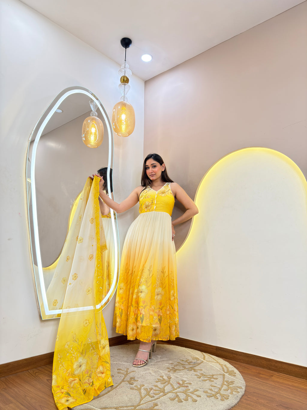 D539  ANARKALI PANT SUIT OUTFIT  GOWN