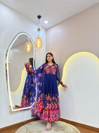 D517  ANARKALI PANT SUIT OUTFIT  GOWN