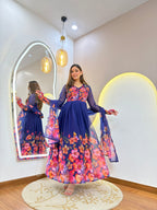 D517  ANARKALI PANT SUIT OUTFIT  GOWN