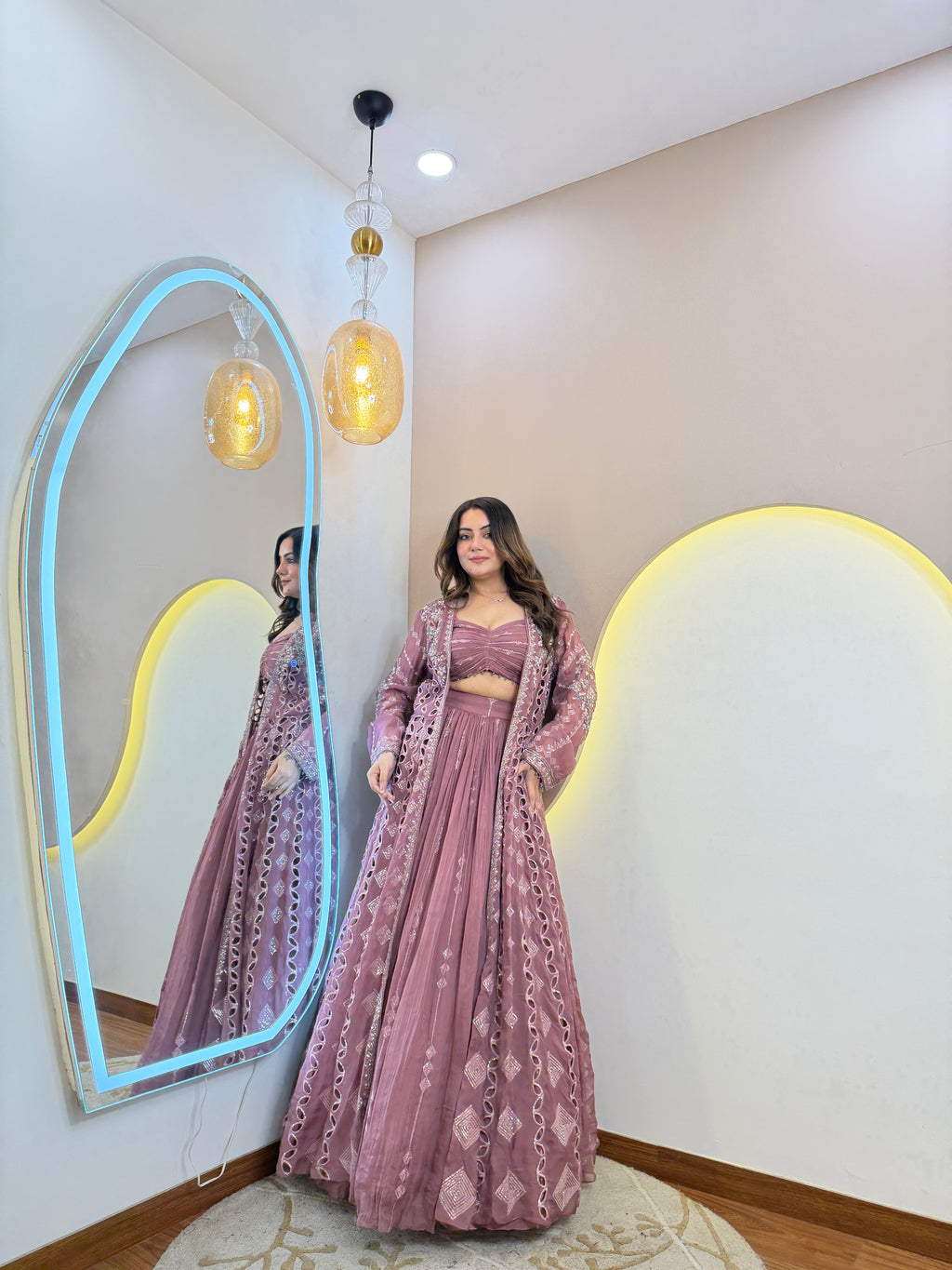 INDOWESTERN 3-PIECE DRESS