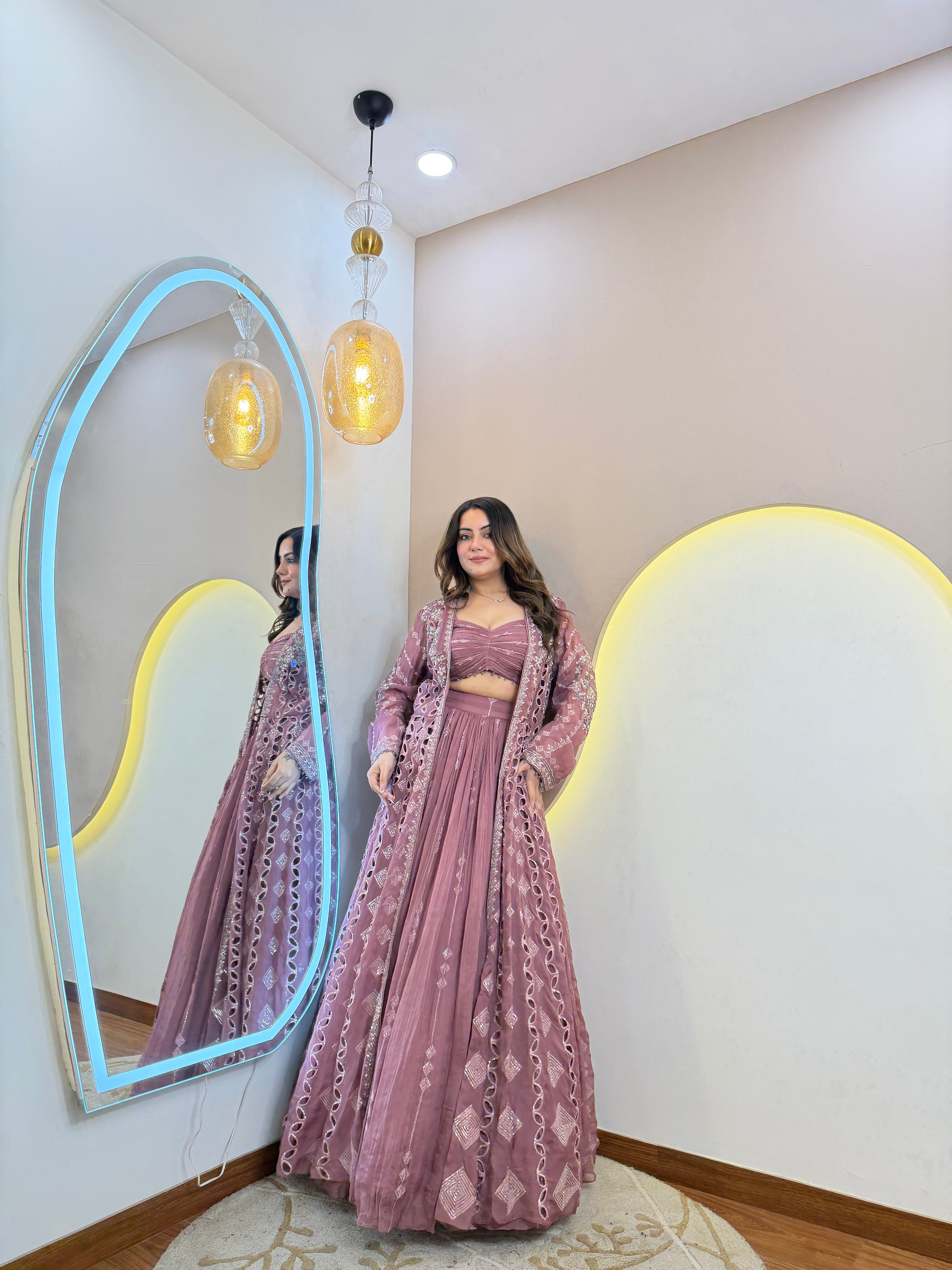INDOWESTERN 3-PIECE DRESS