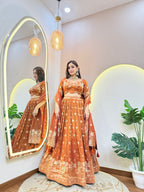 C452 BANARASI OUTFIT CROP TOP SKIRT