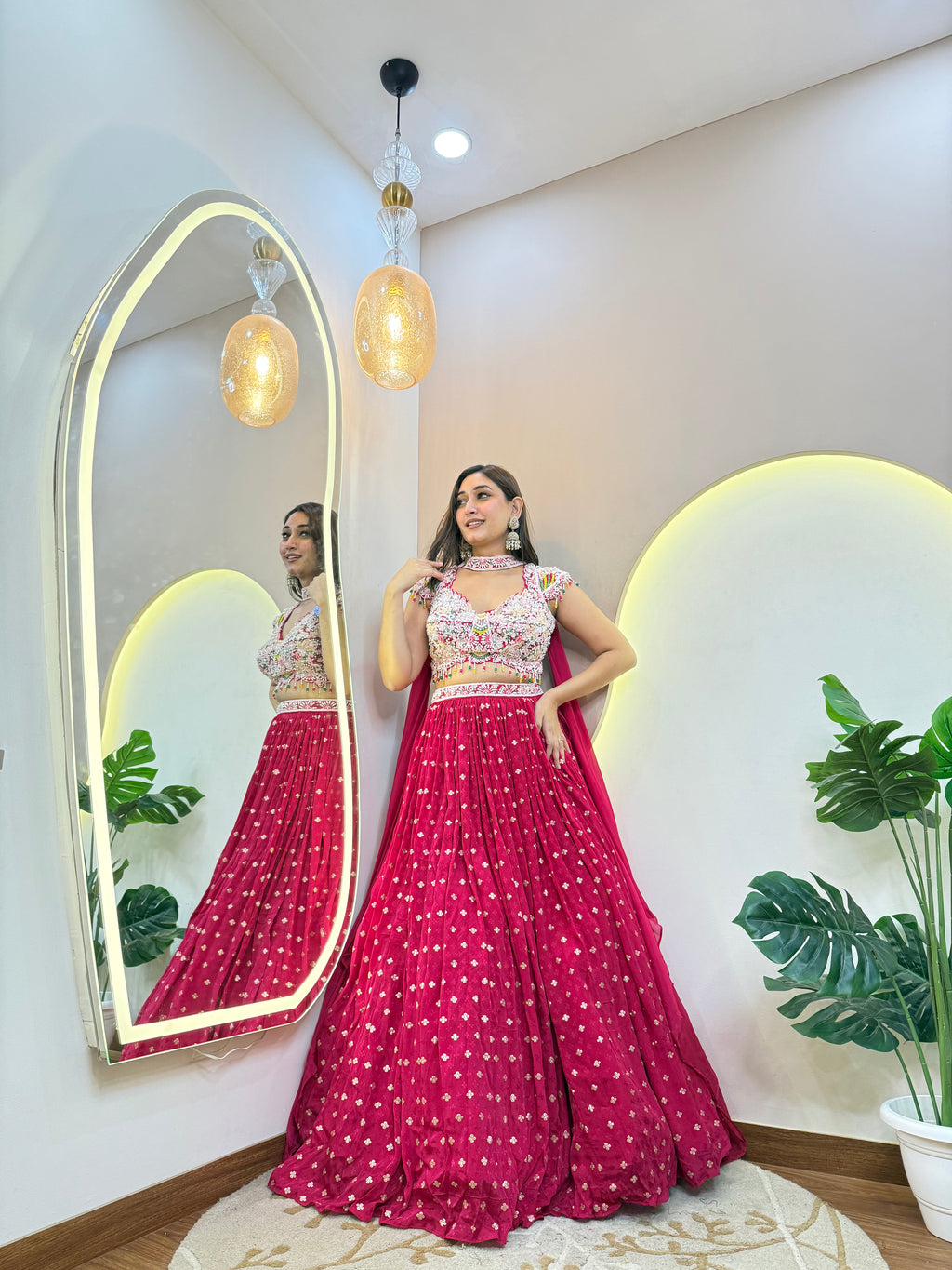 C757 SIMRA CROP TOP SKIRT