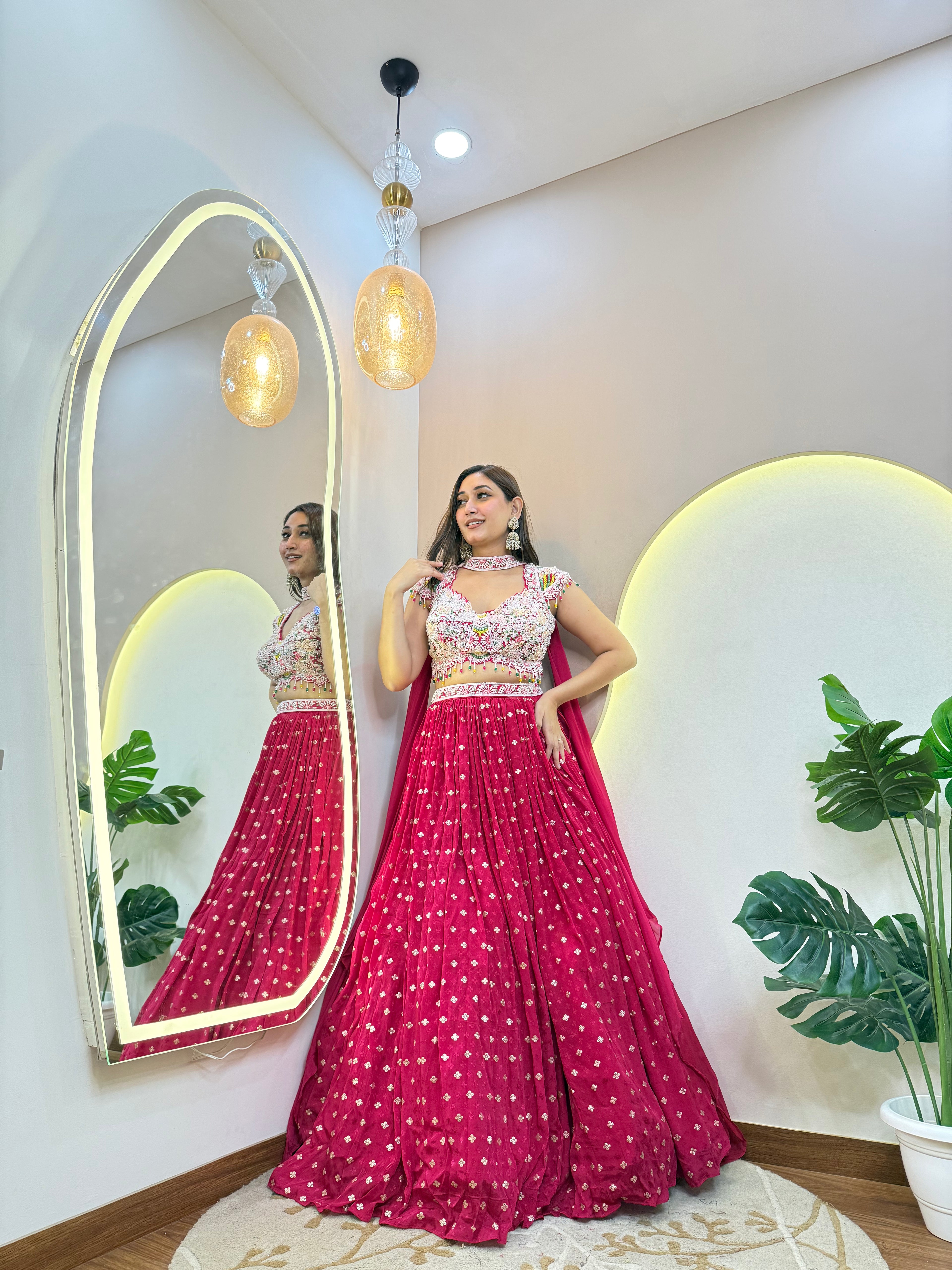 C757 SIMRA CROP TOP SKIRT