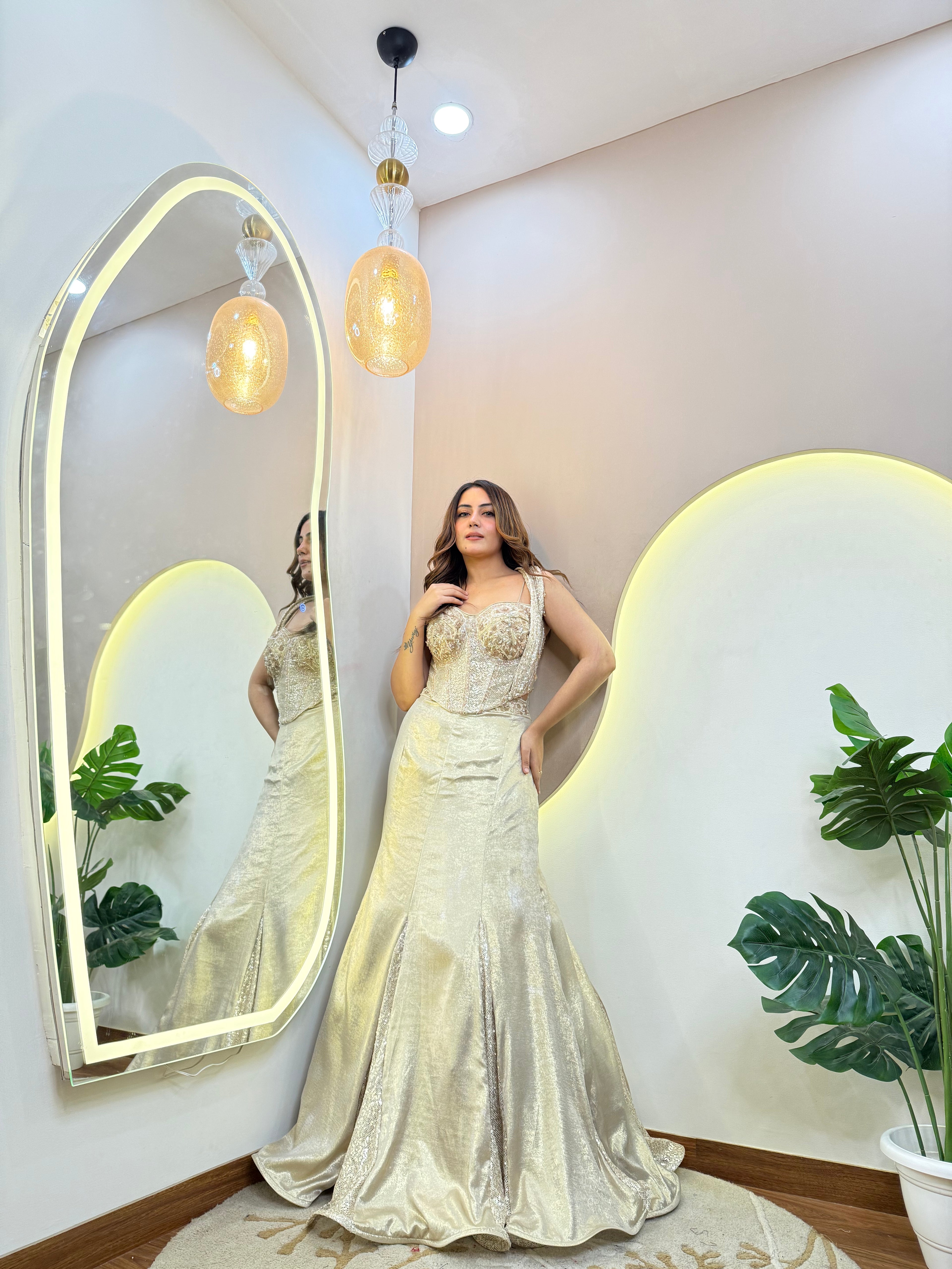 MERMAID OUTFIT CROP TOP SKIRT