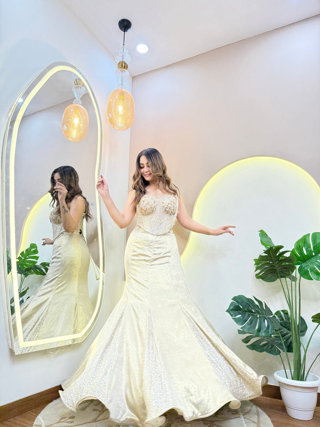 MERMAID OUTFIT CROP TOP SKIRT