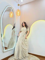 " GREY  COLOUR OUTFIT  " CROP TOP SKIRT