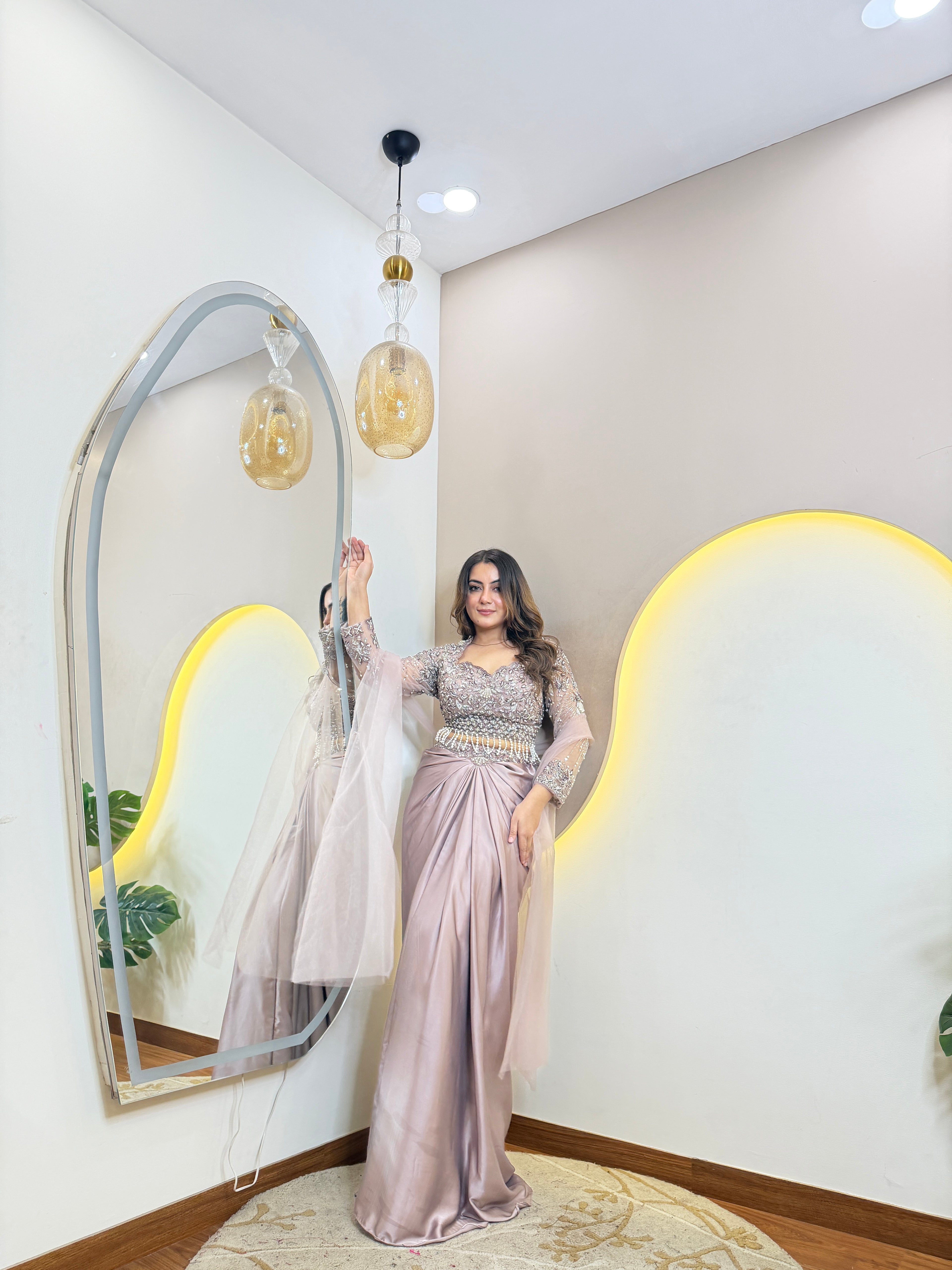 D138  DHOTI  STYLE  CORSET 3 PC