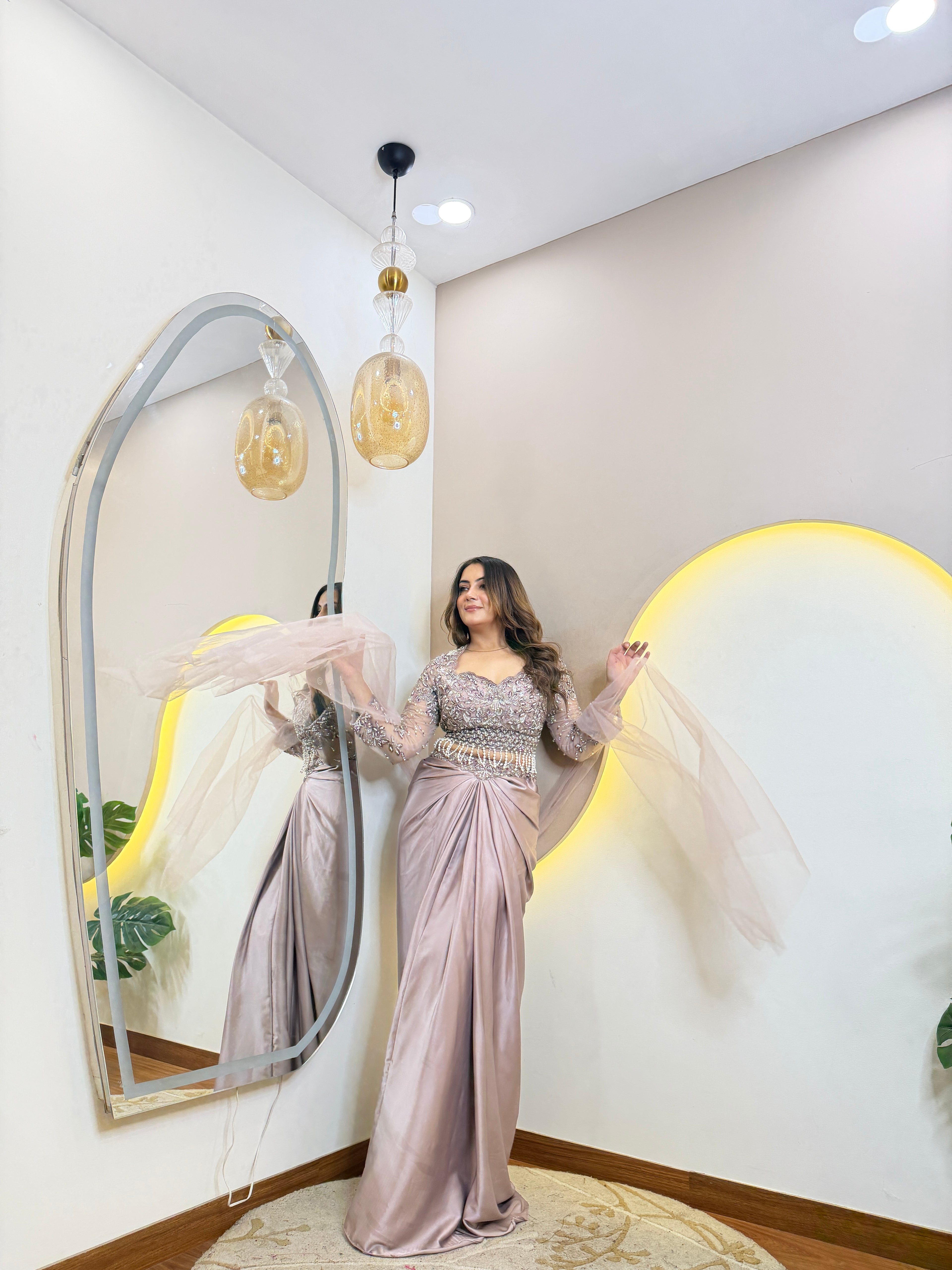 D138  DHOTI  STYLE  CORSET 3 PC