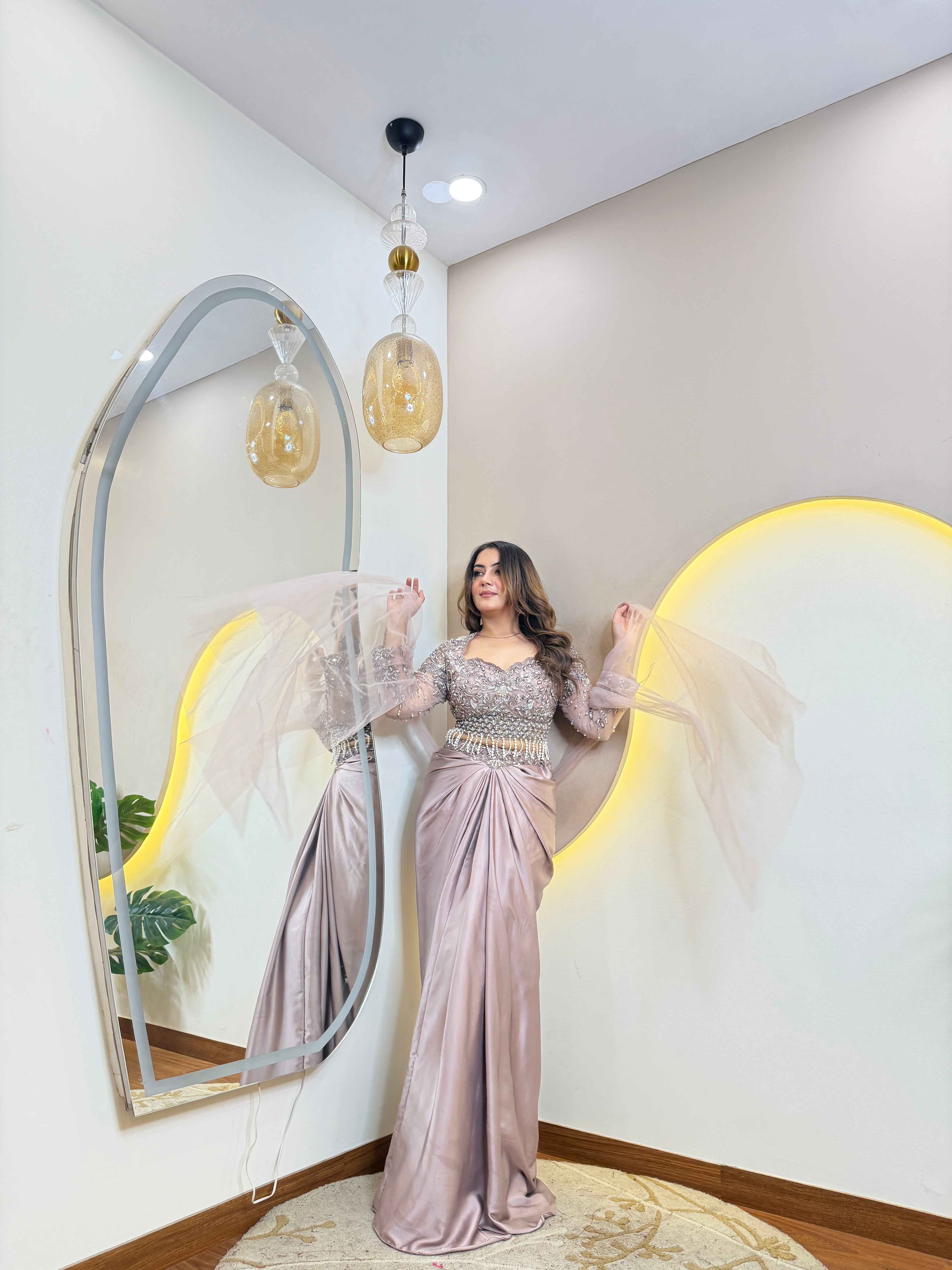 D138  DHOTI  STYLE  CORSET 3 PC