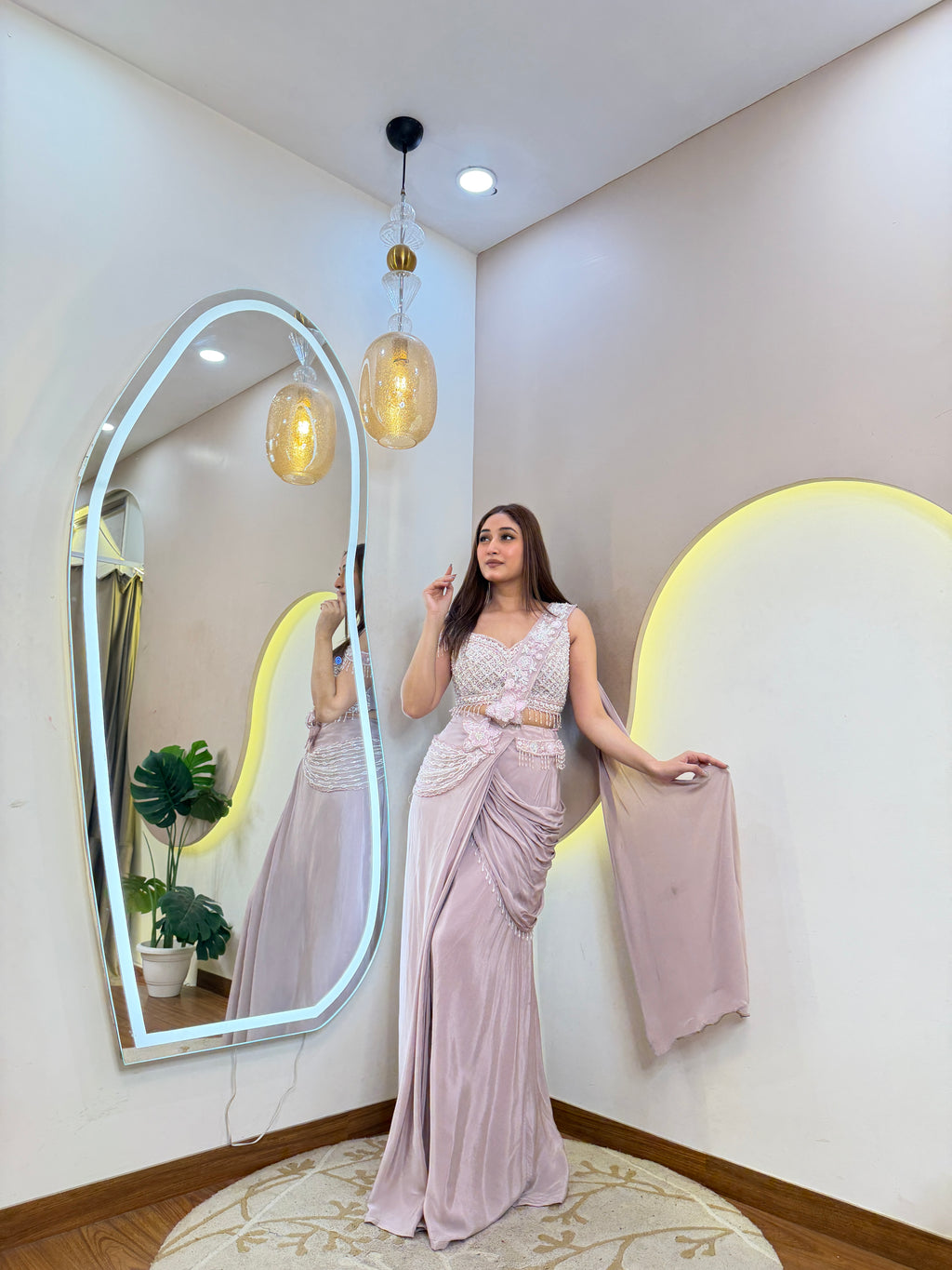 D718 Drape Saree