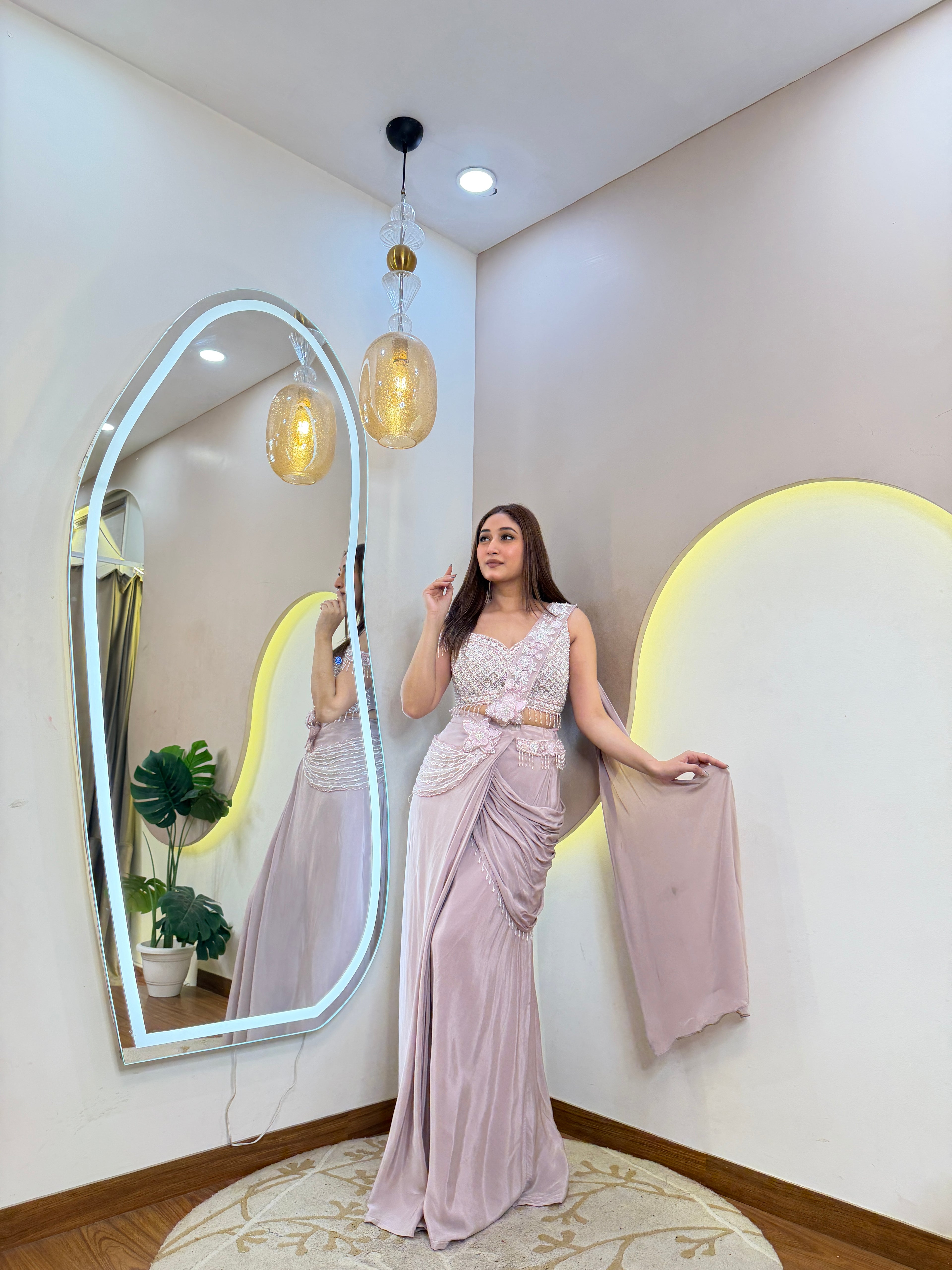 D718 Drape Saree