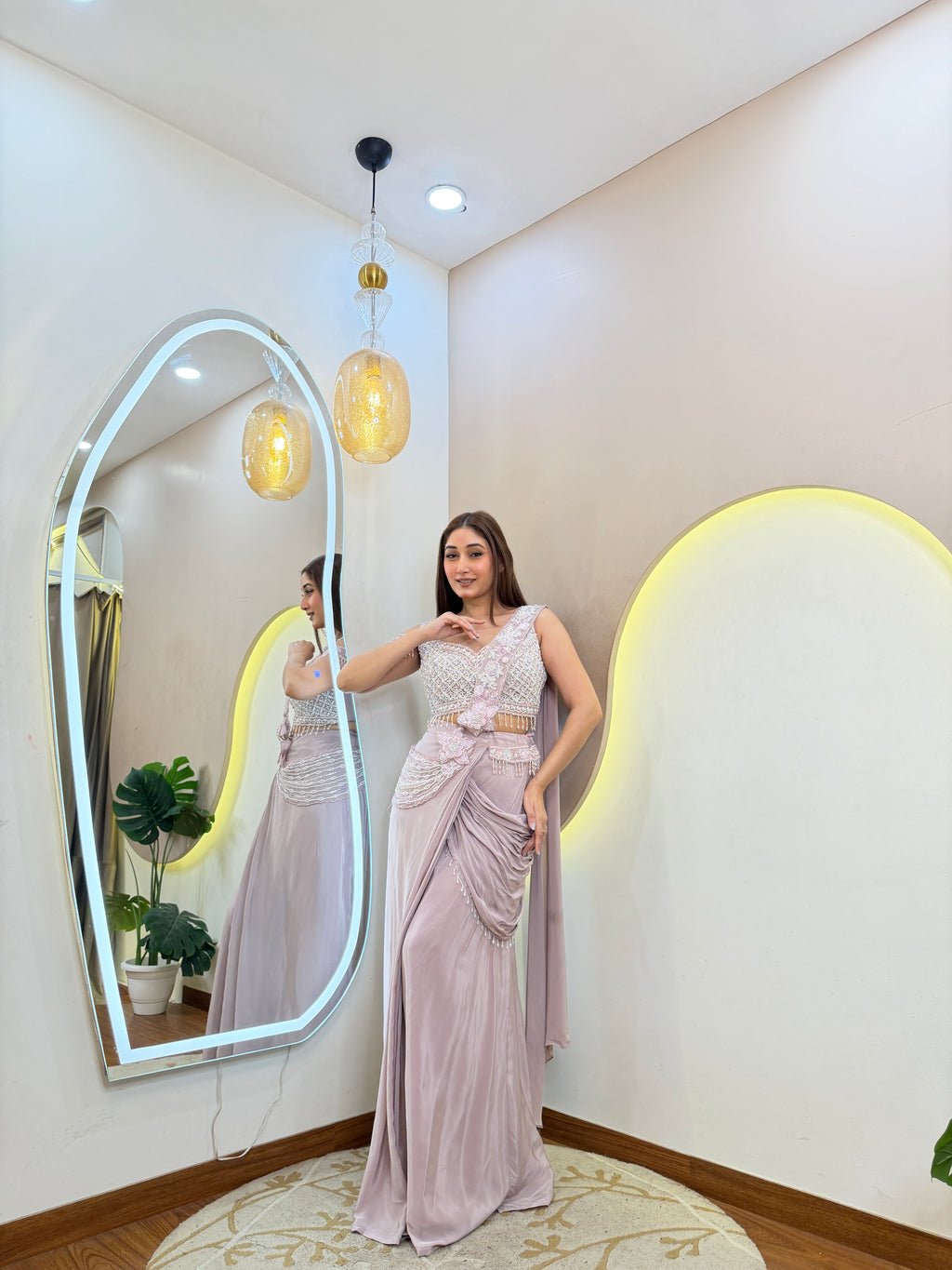 D718 Drape Saree