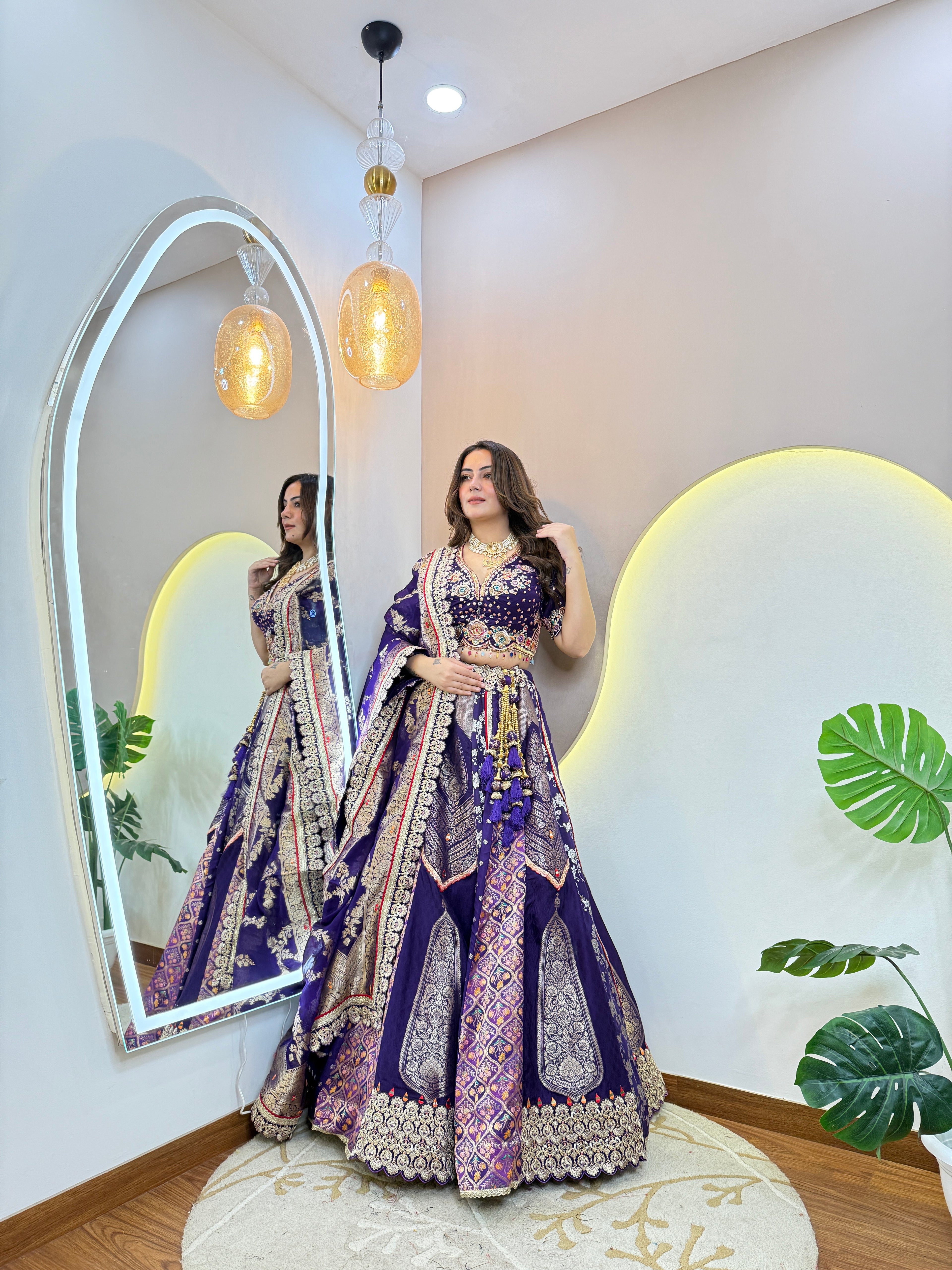 "FAIZA  " CROP TOP SKIRT