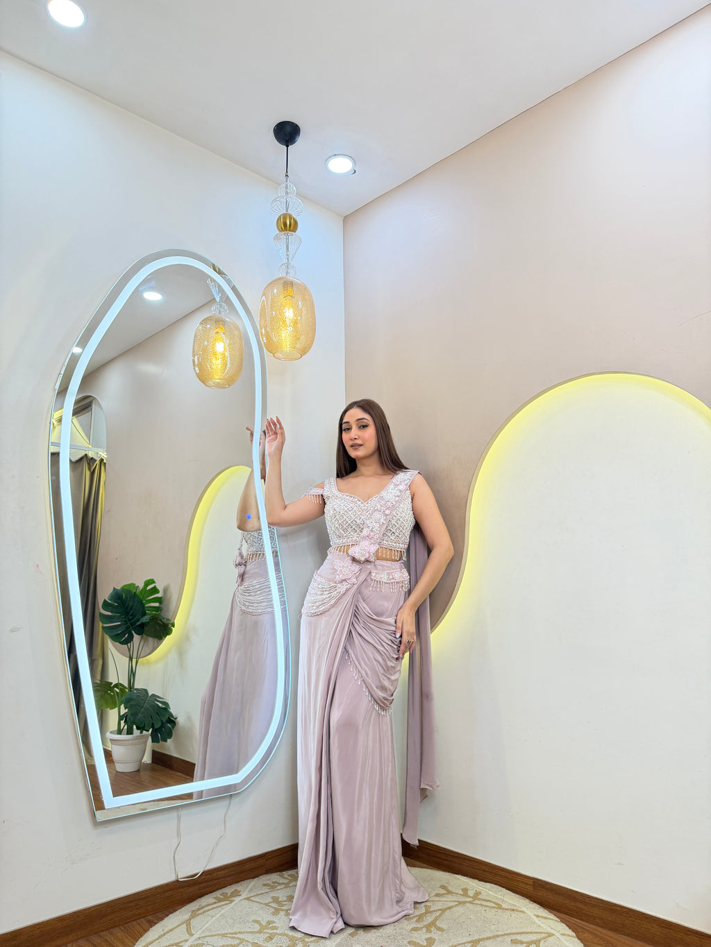 D718 Drape Saree