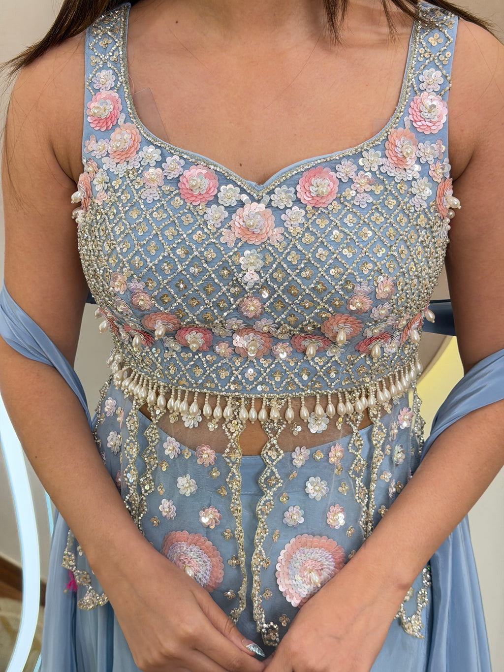 D716   SHARARA SUIT