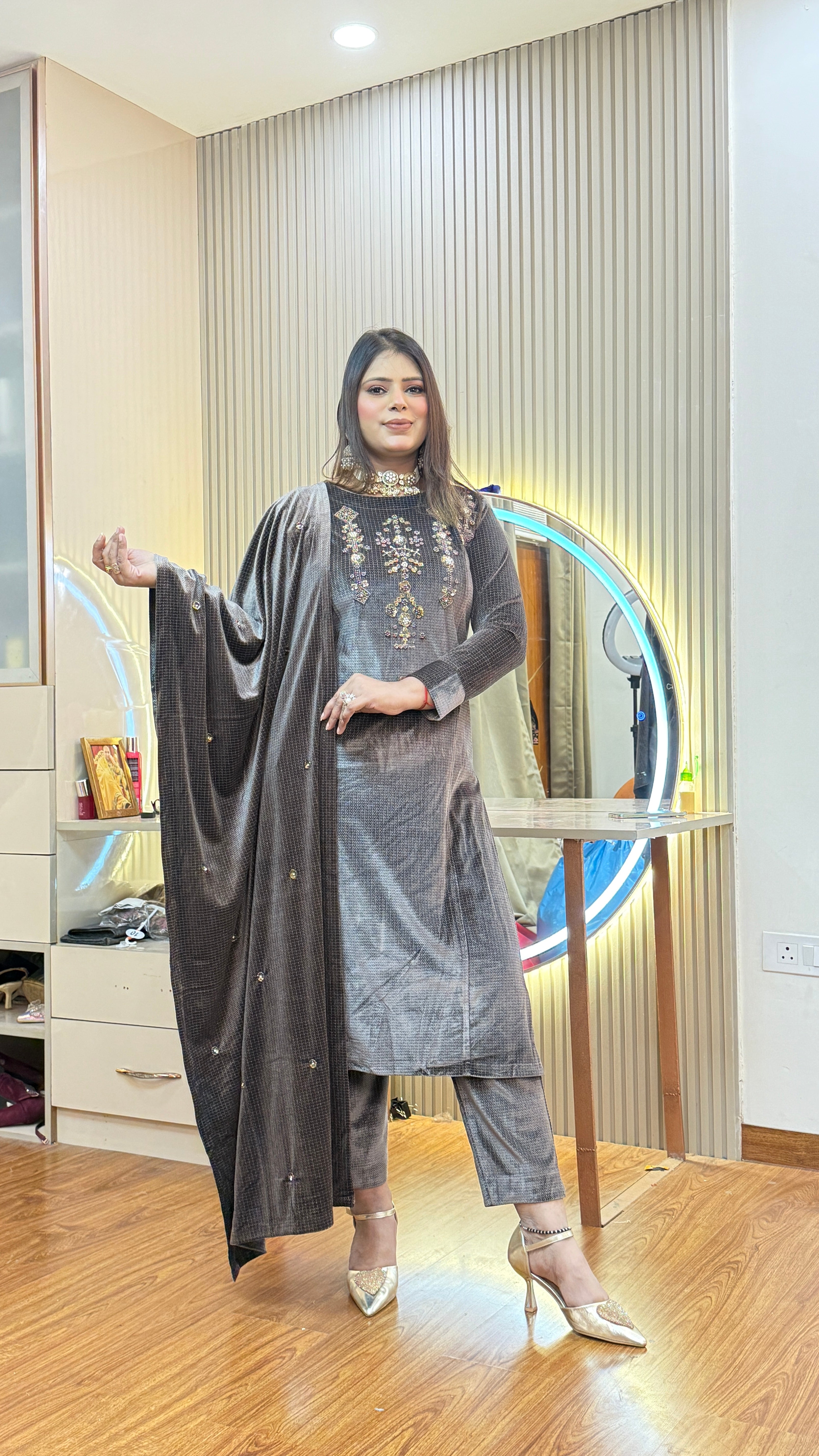 ZEINAB OUTFIT  WOOLEN 3pc SET