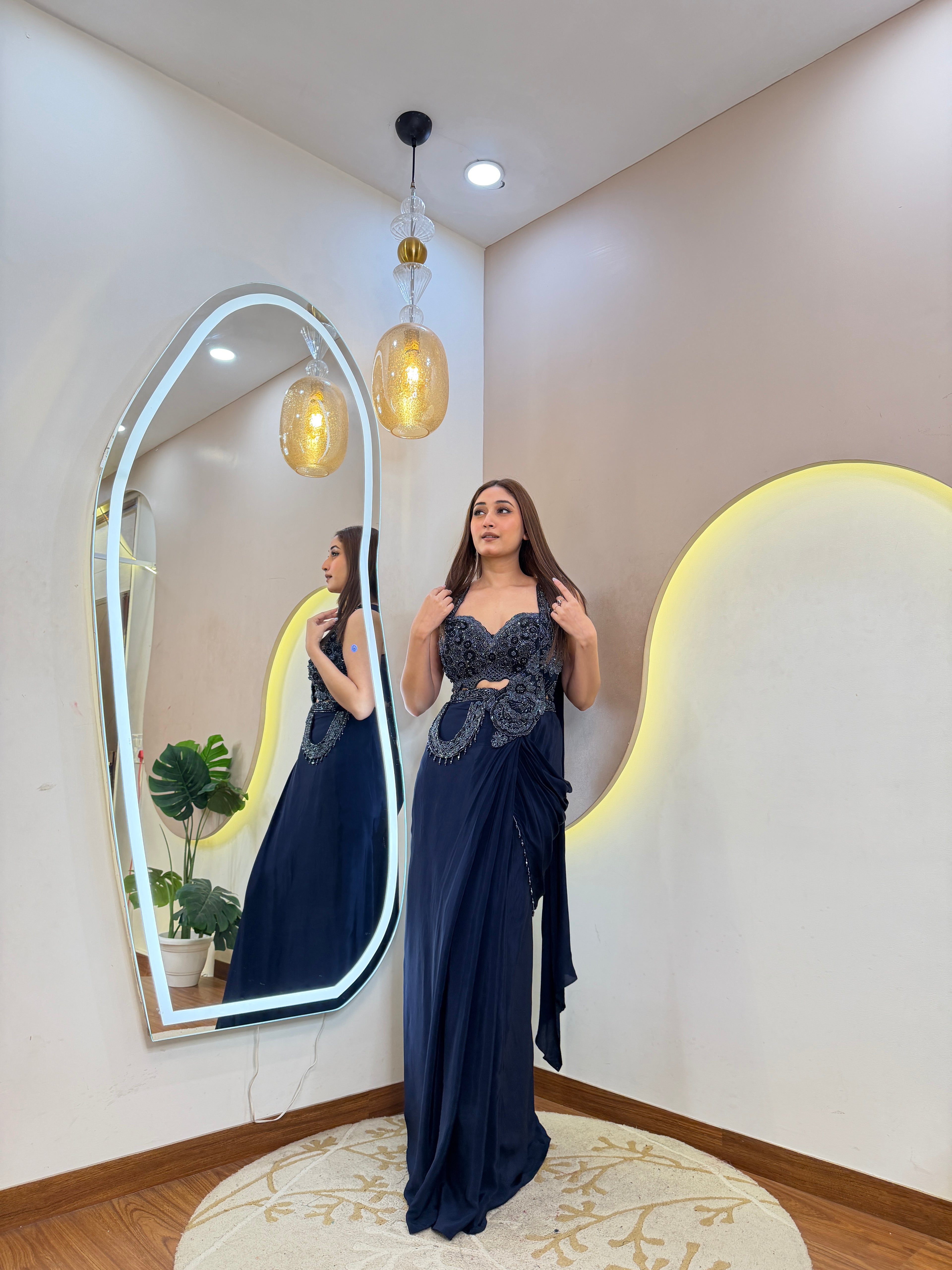 D25  DRAPE SAREE