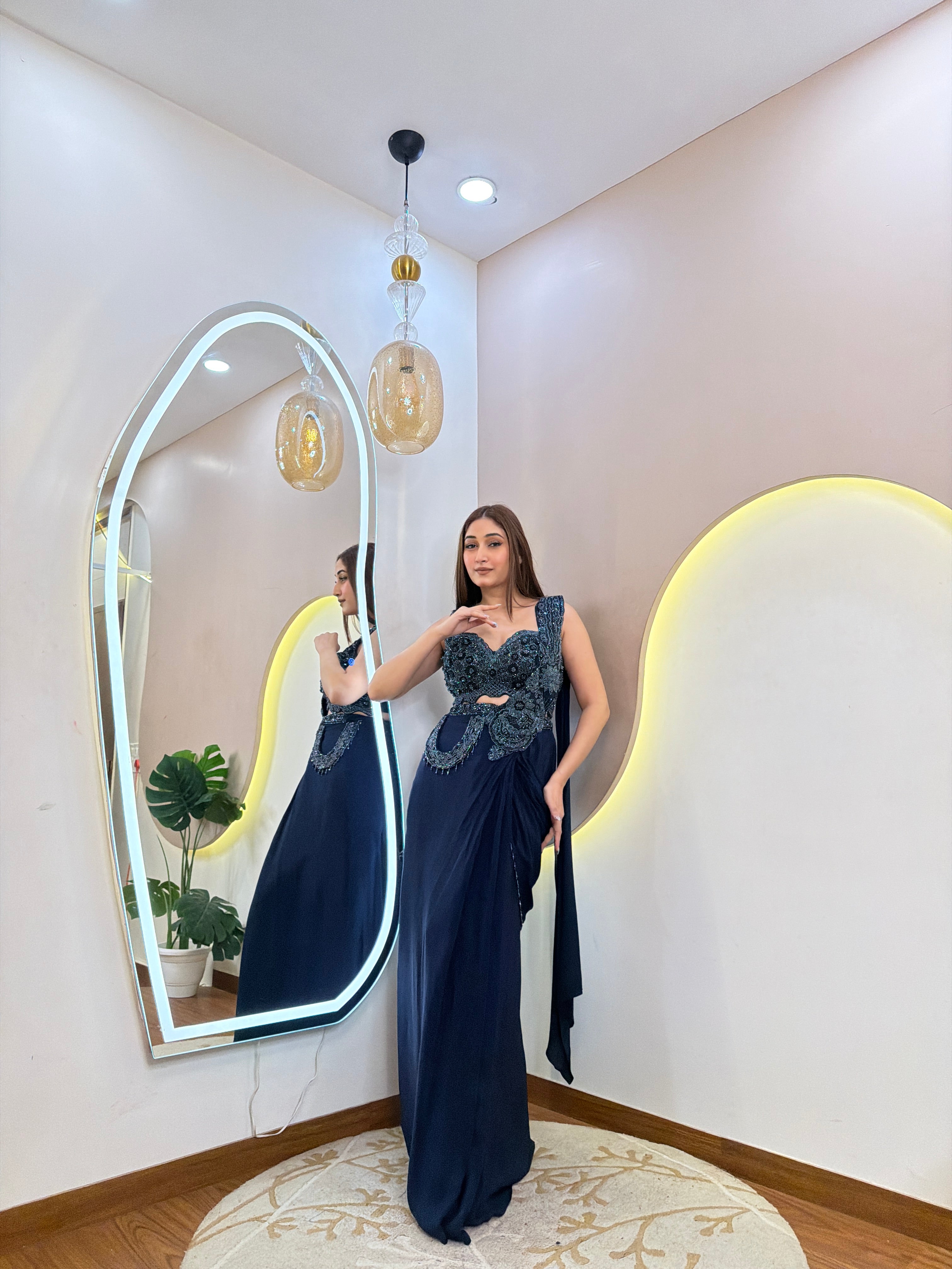 D25  DRAPE SAREE
