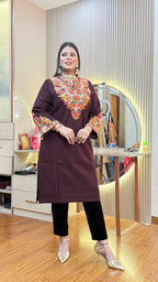 HANEEN  1 PC KASHMIRI KURTA