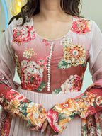 D538  ANARKALI PANT SUIT OUTFIT  GOWN