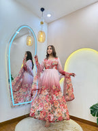 D538  ANARKALI PANT SUIT OUTFIT  GOWN